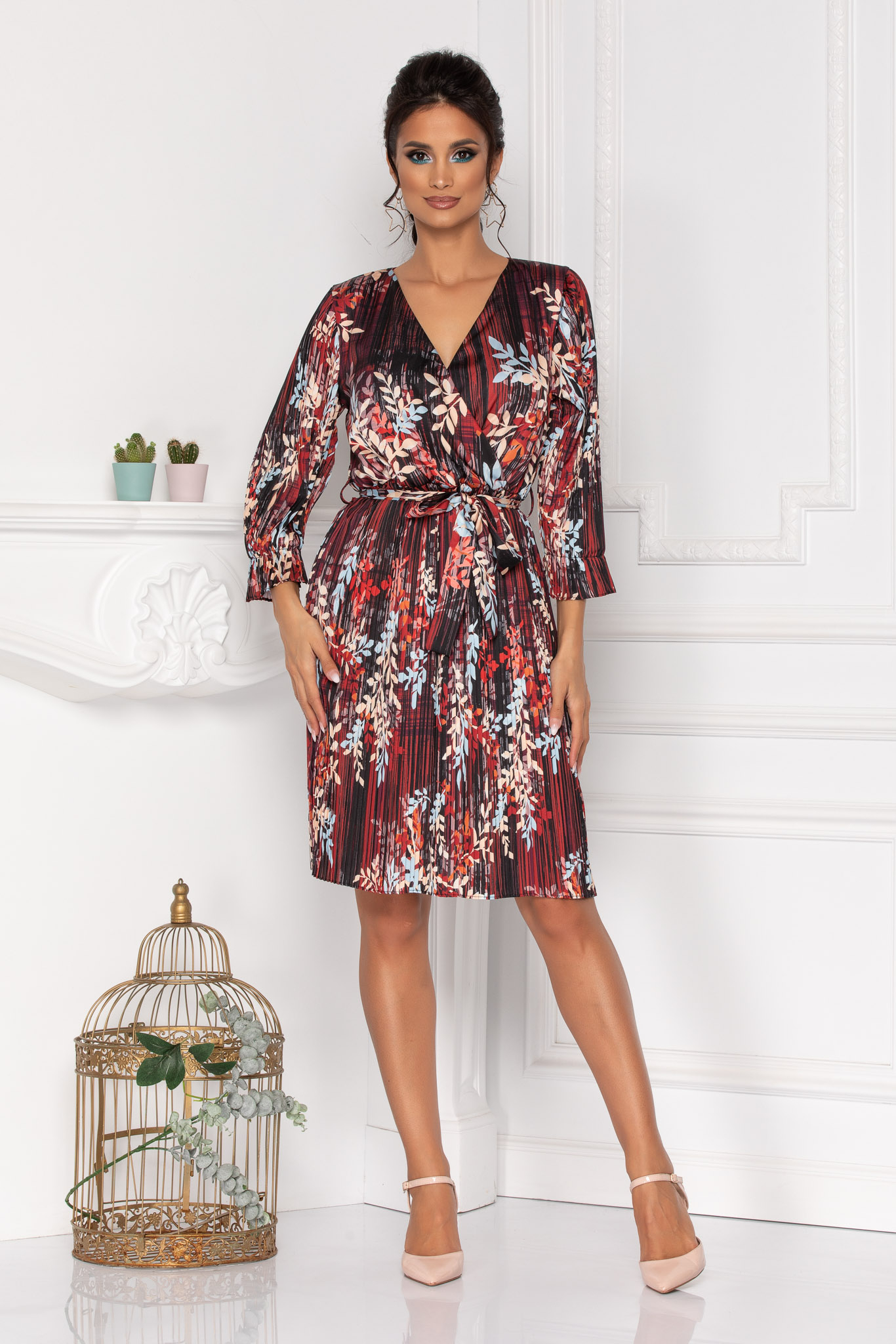 Rochie sidney bordo