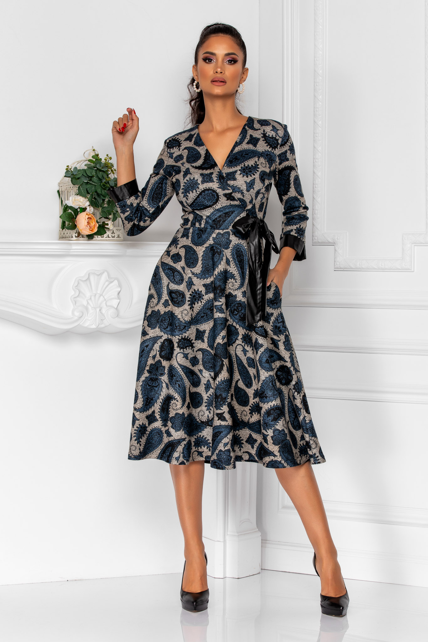 Rochie priya bleumarin