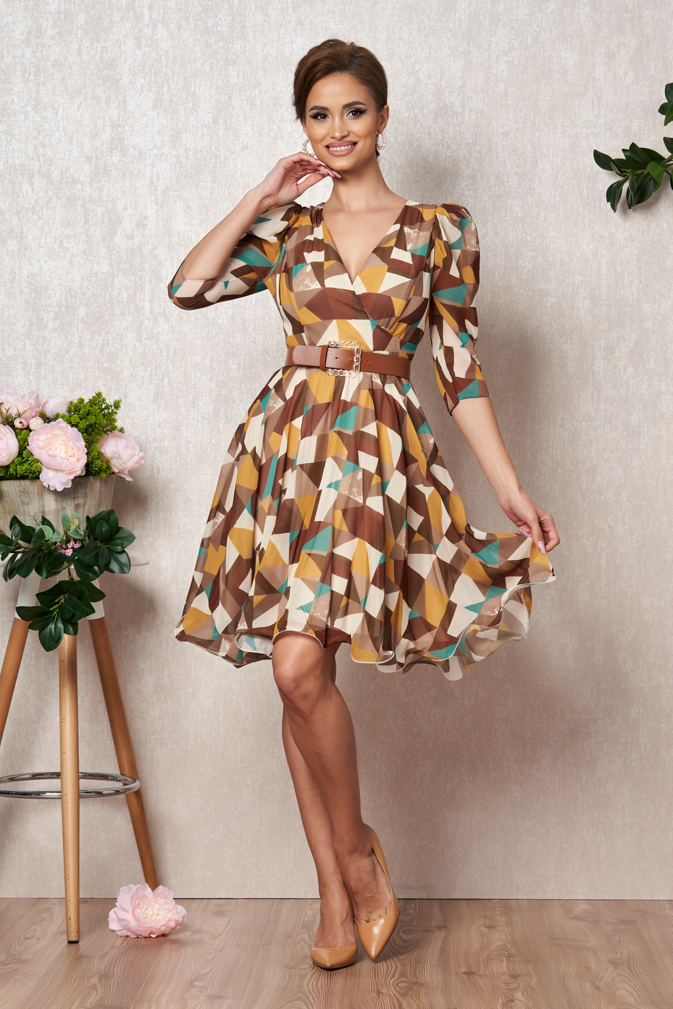 Rochie magda multicolora