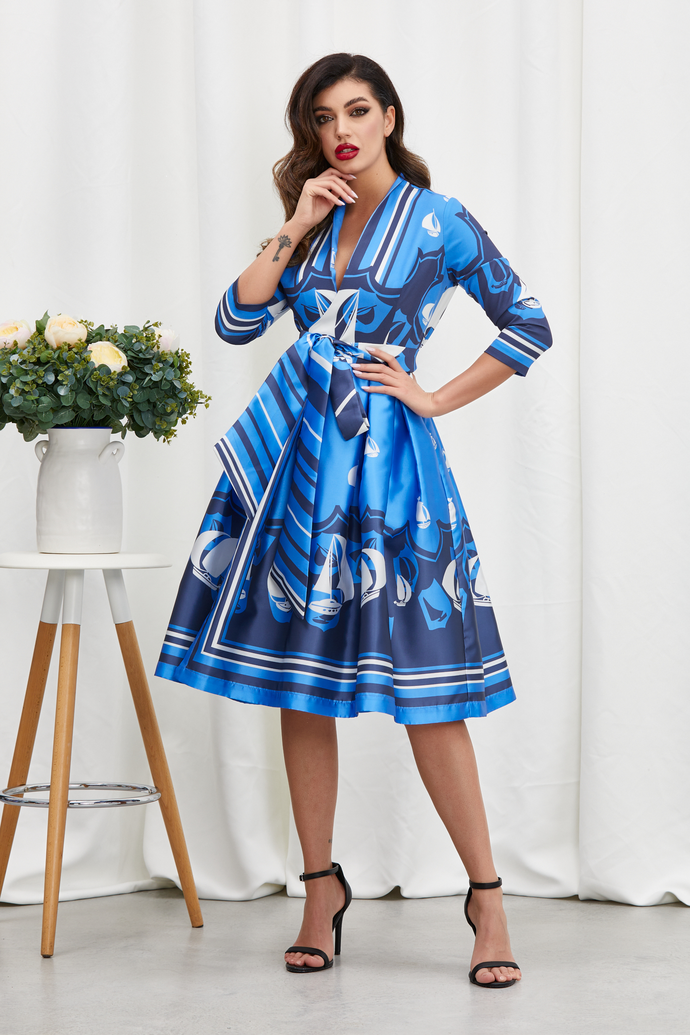 Poze Rochie Ninette Albastra zonia.ro 