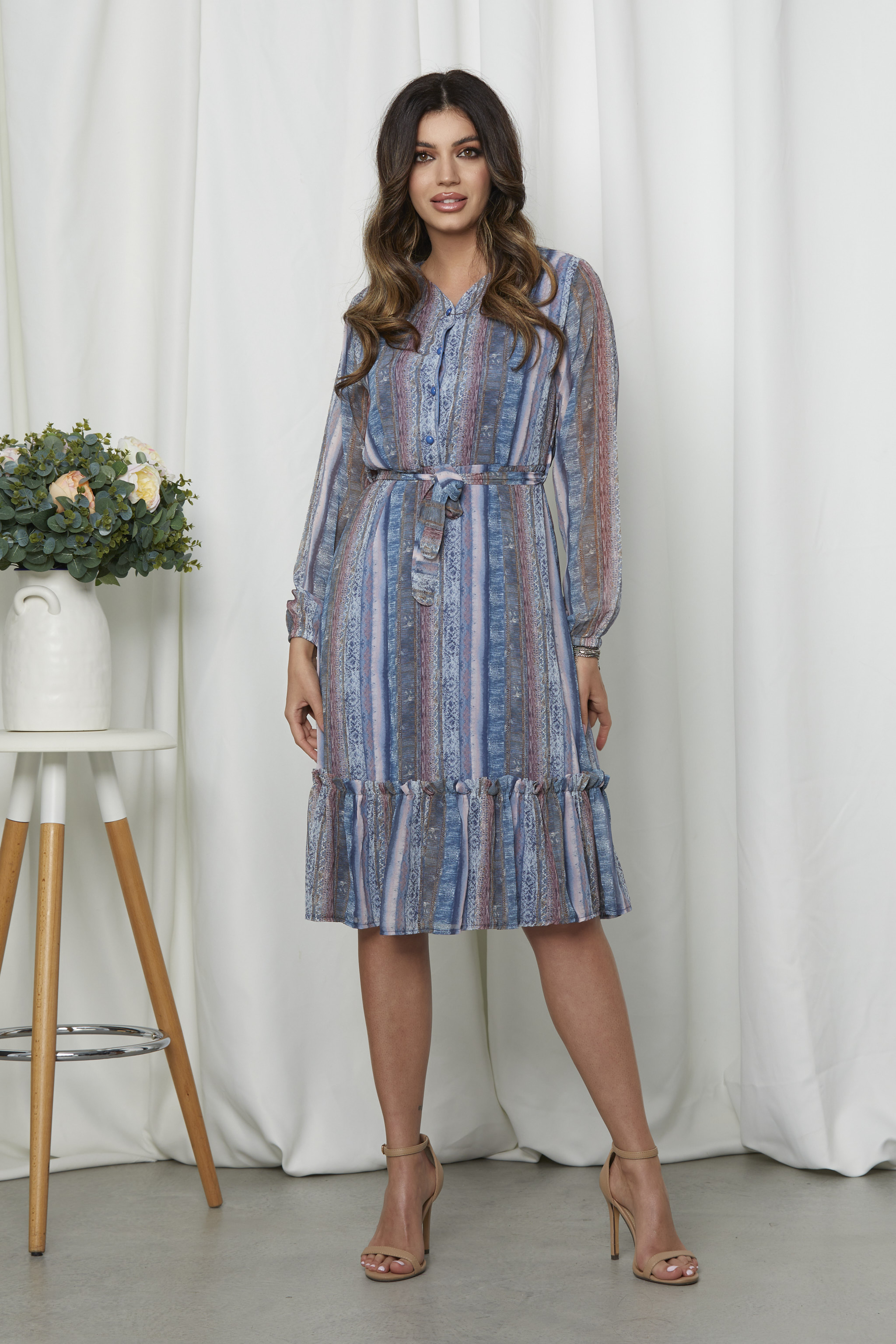 Rochie eloyse albastru multi