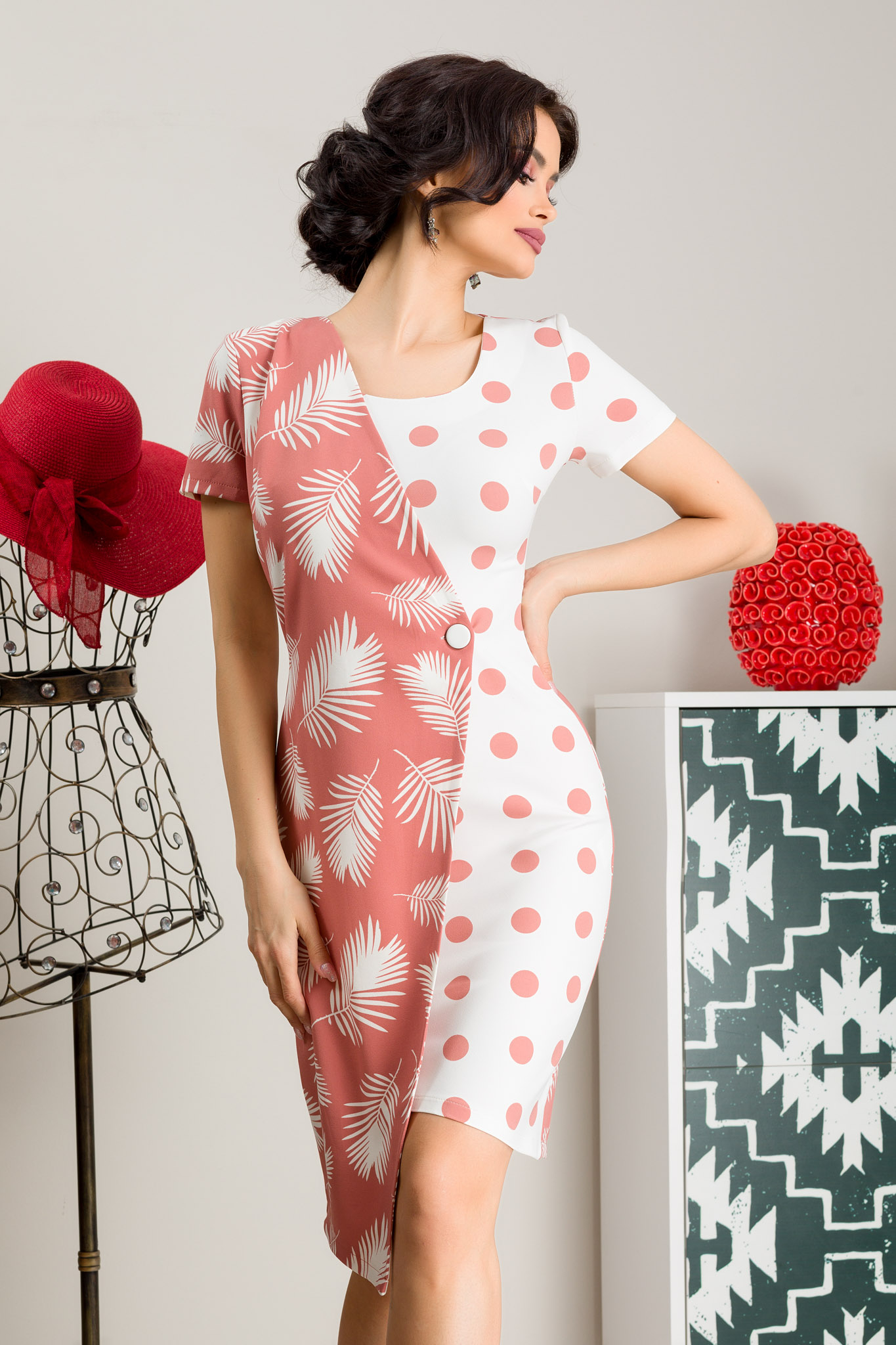 Rochie rosaly rose