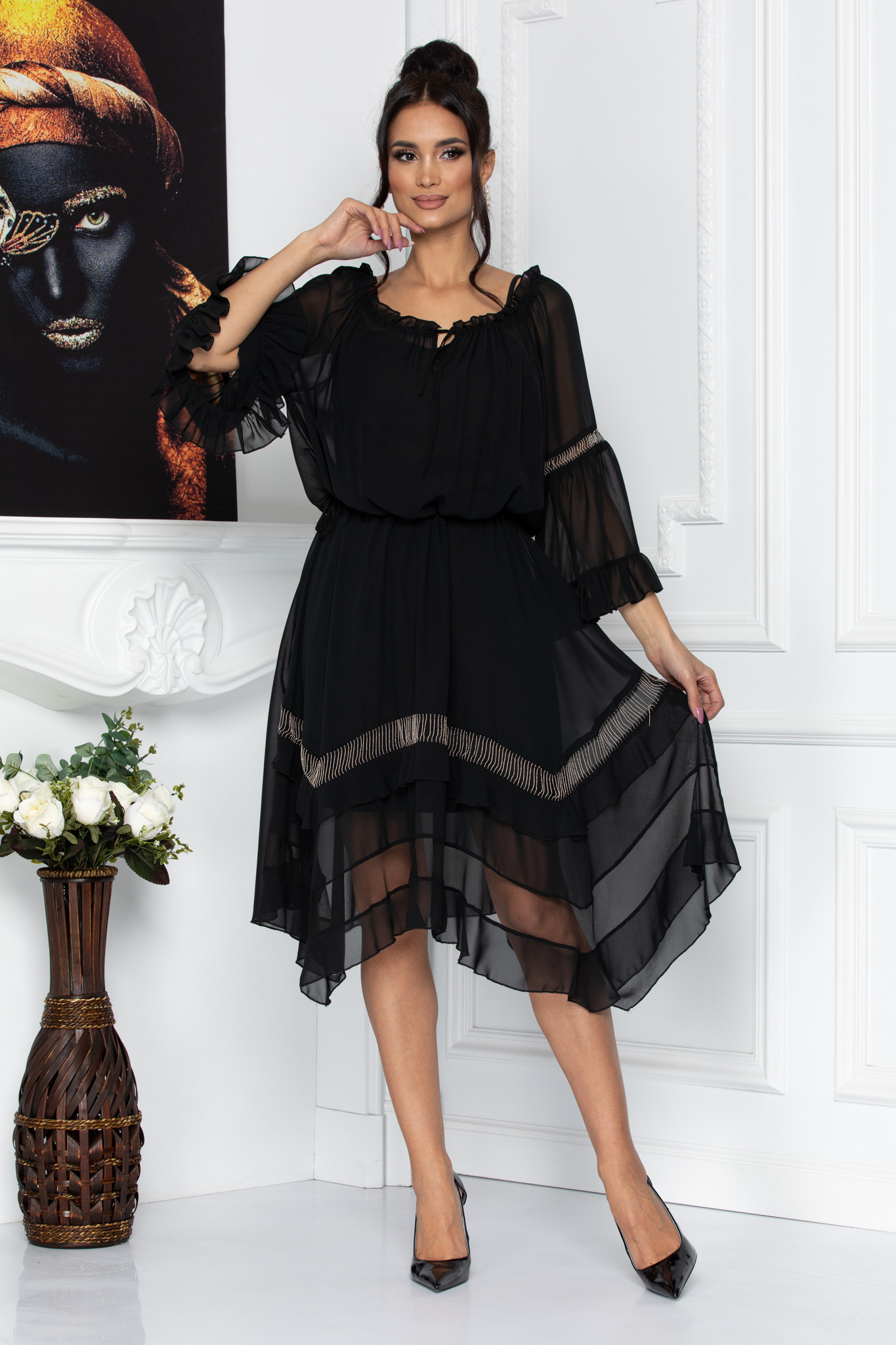 Rochie cassiopea neagra
