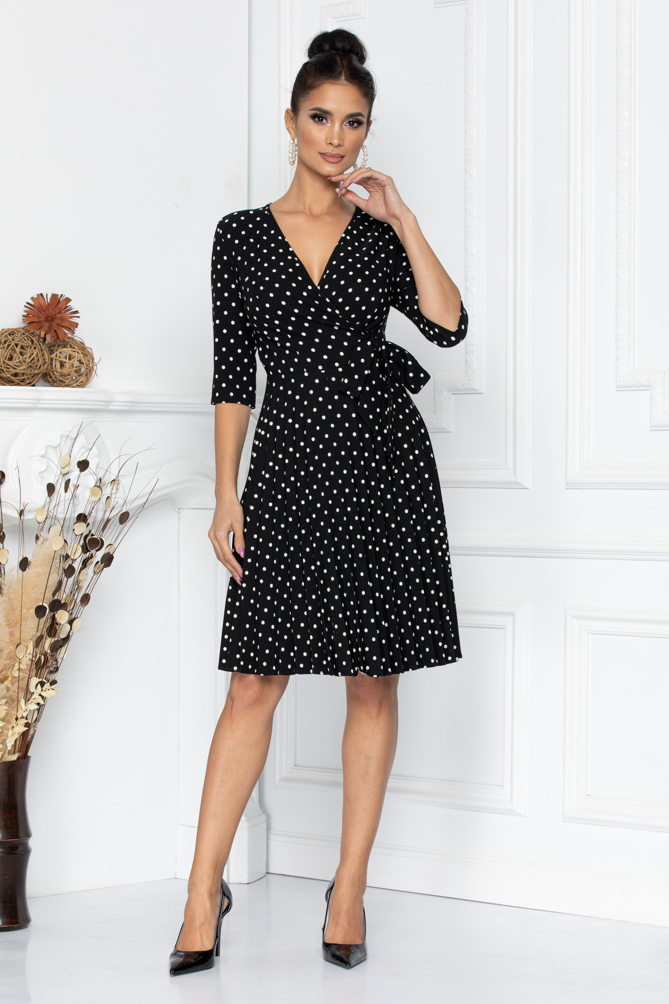 Rochie Floreal Bicolora