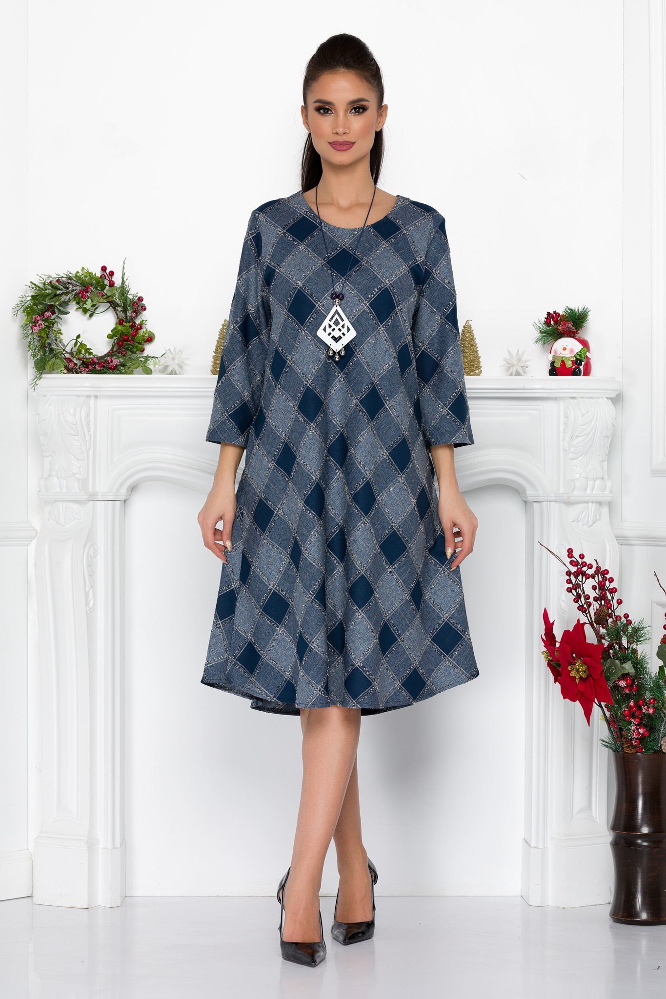 Rochie ava bleumarin