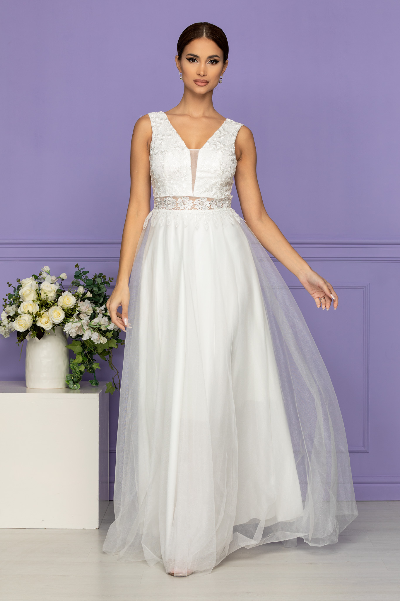 Rochie havana alba