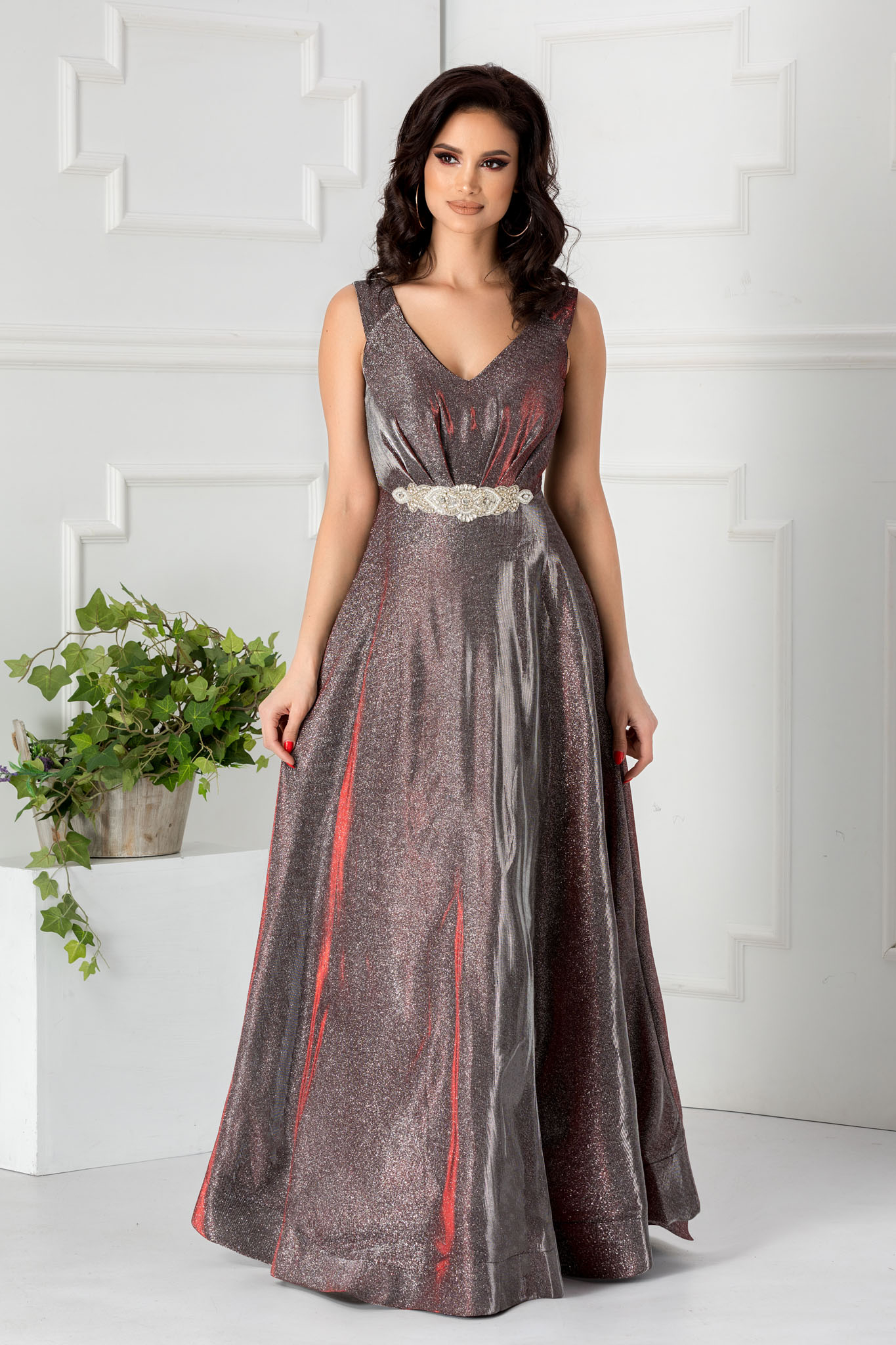 Rochie vanessa argintie