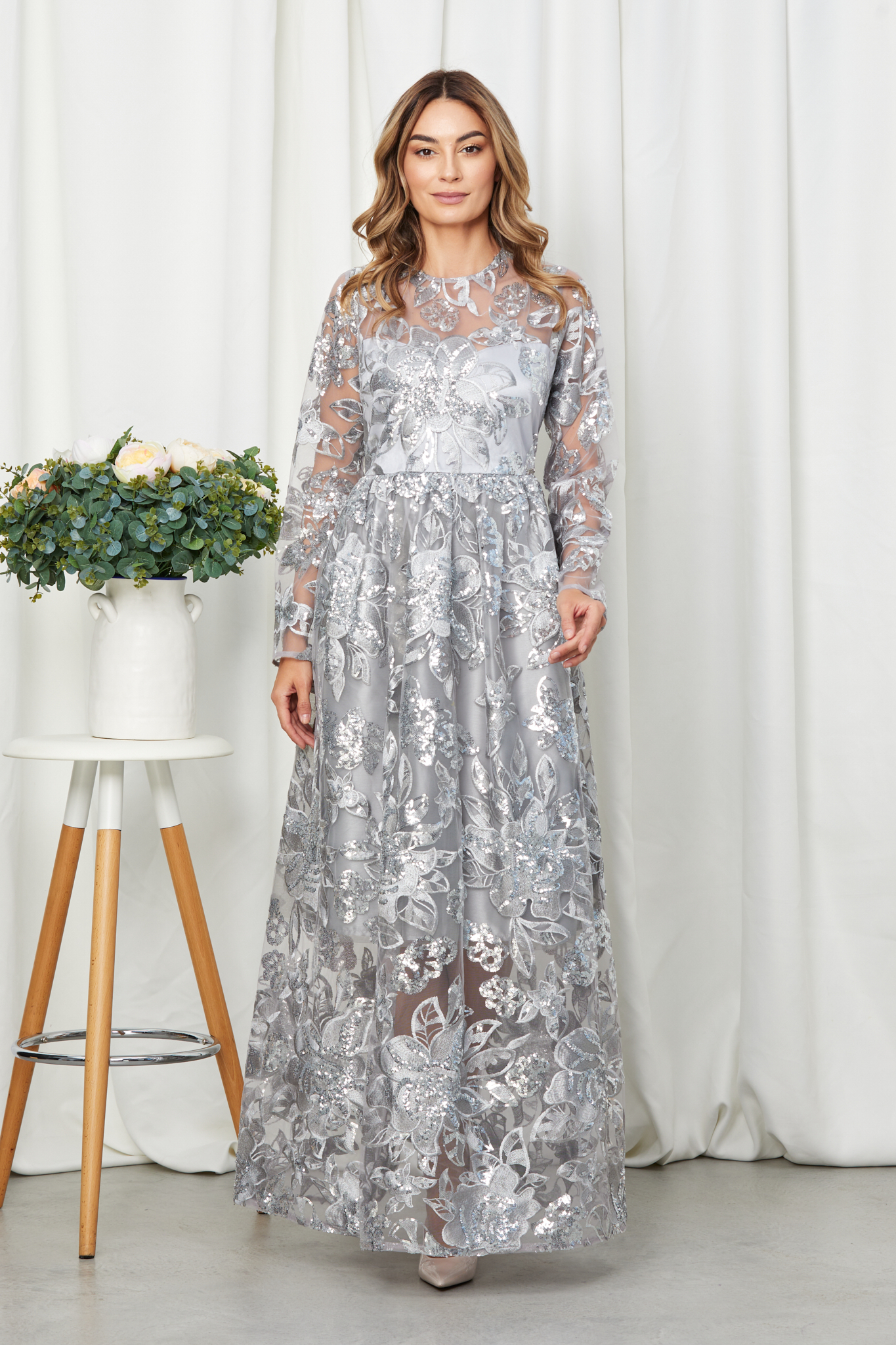 Poze Rochie Seronna Argintie