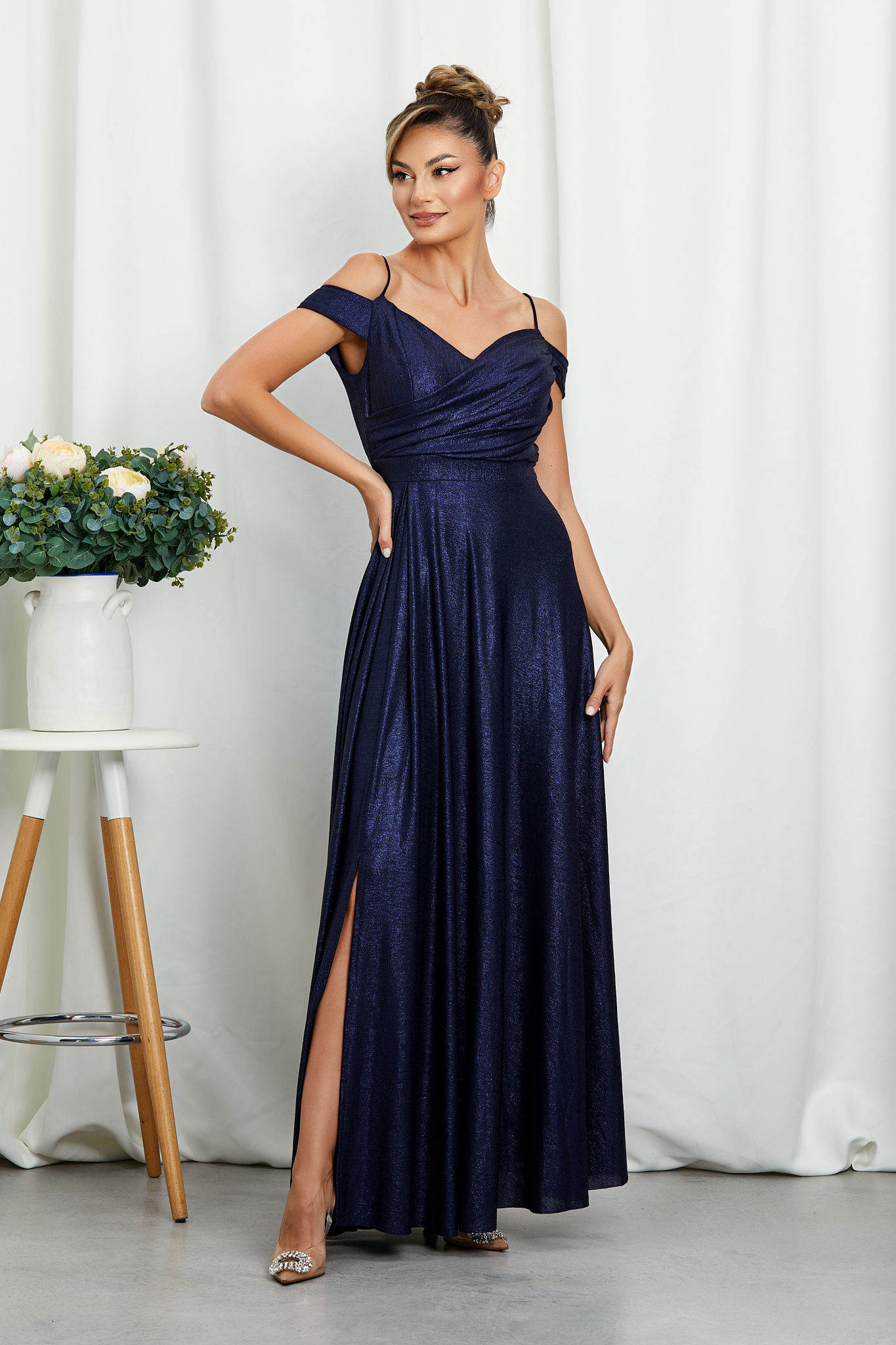 Rochie moon bleumarin