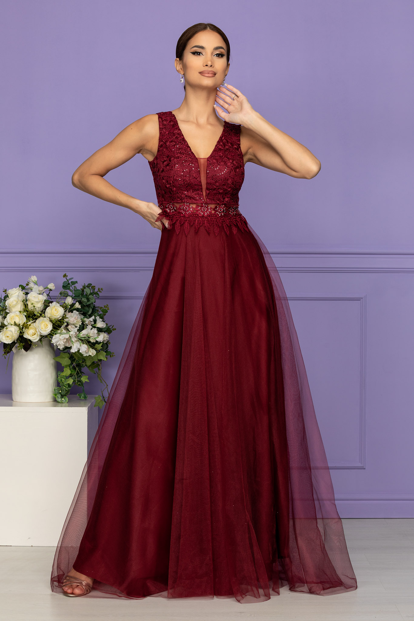 Rochie havana bordo