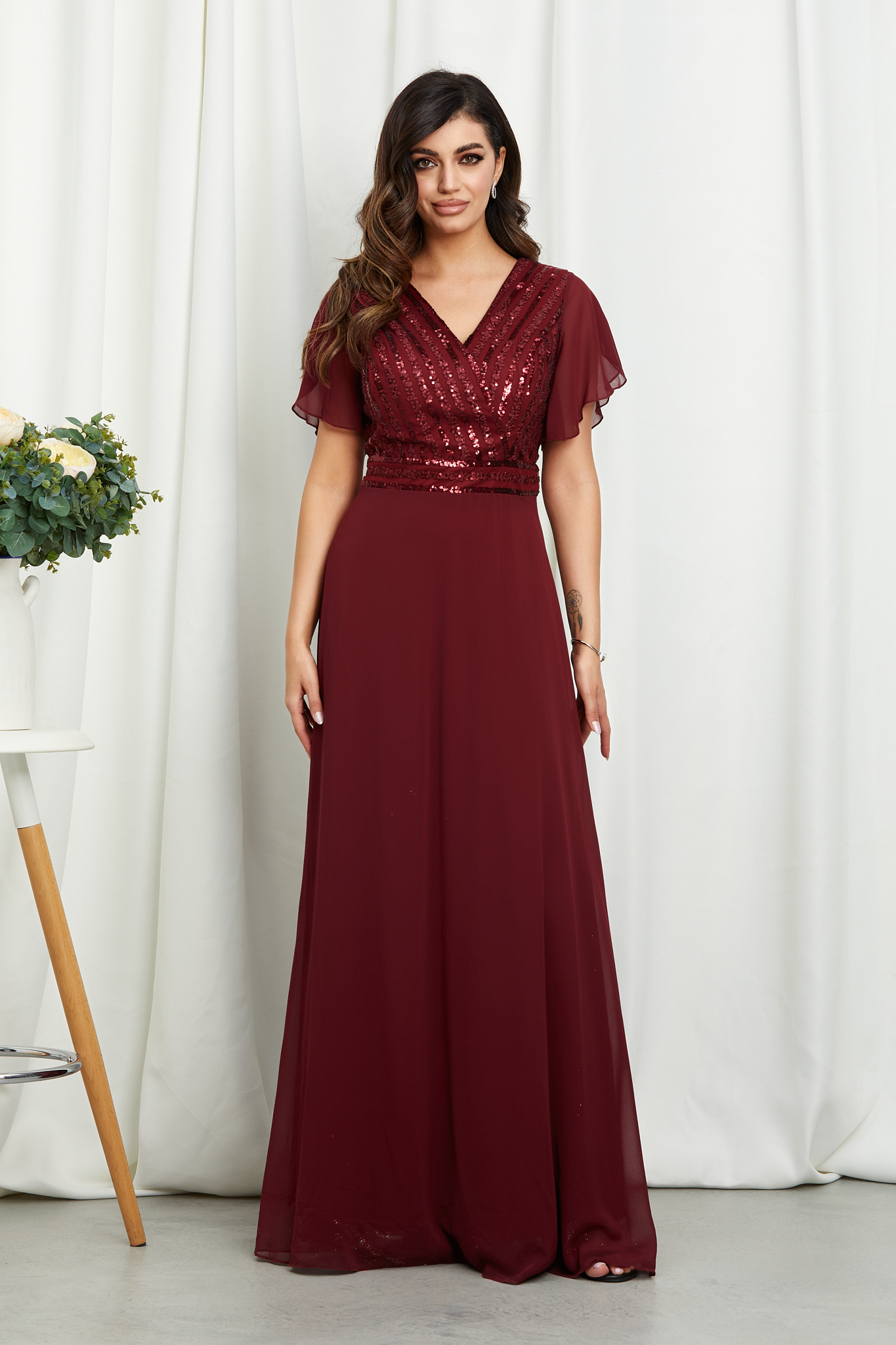Poze Rochie Catarina Bordo zonia.ro 