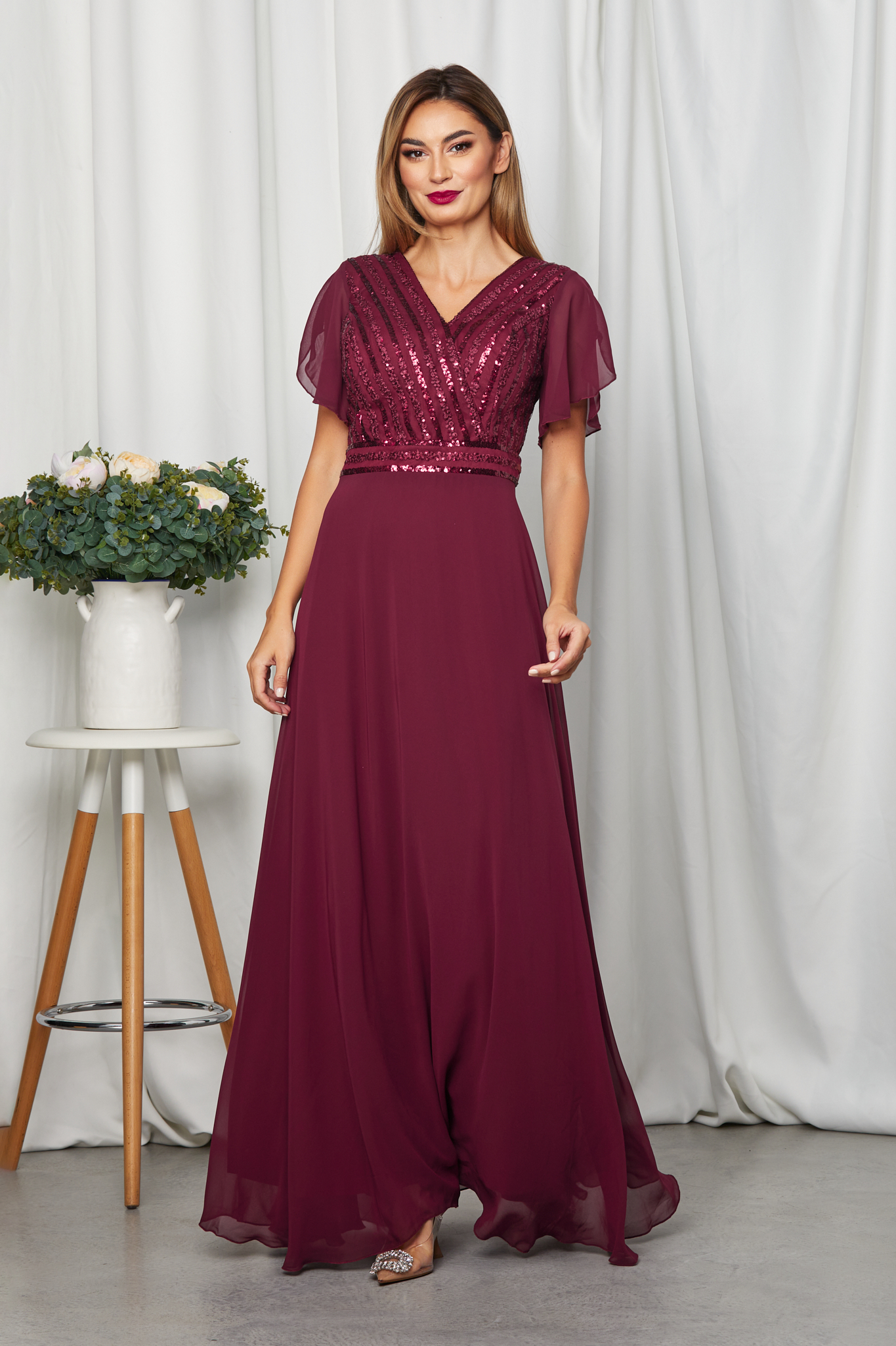 Rochie catarina bordo