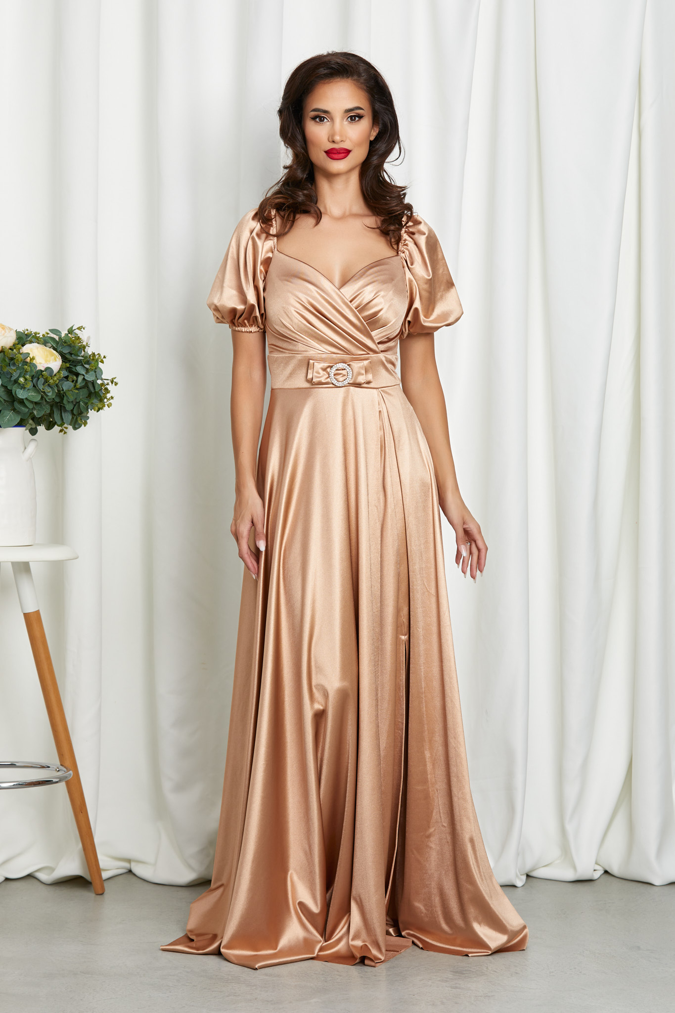 Rochie night diva caramel