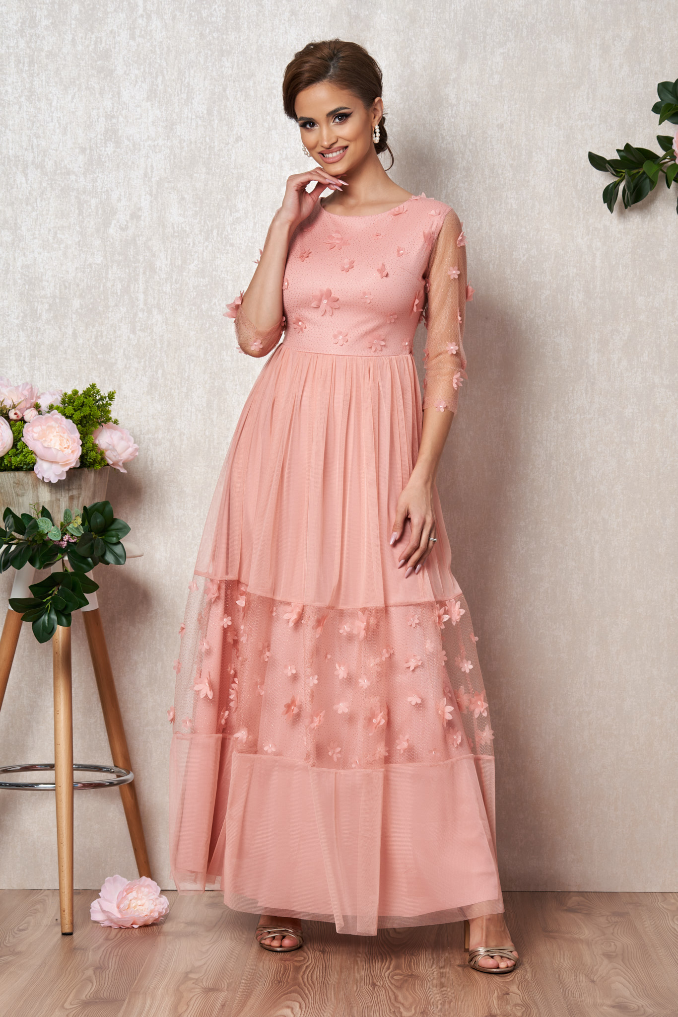 Rochie victoria peach
