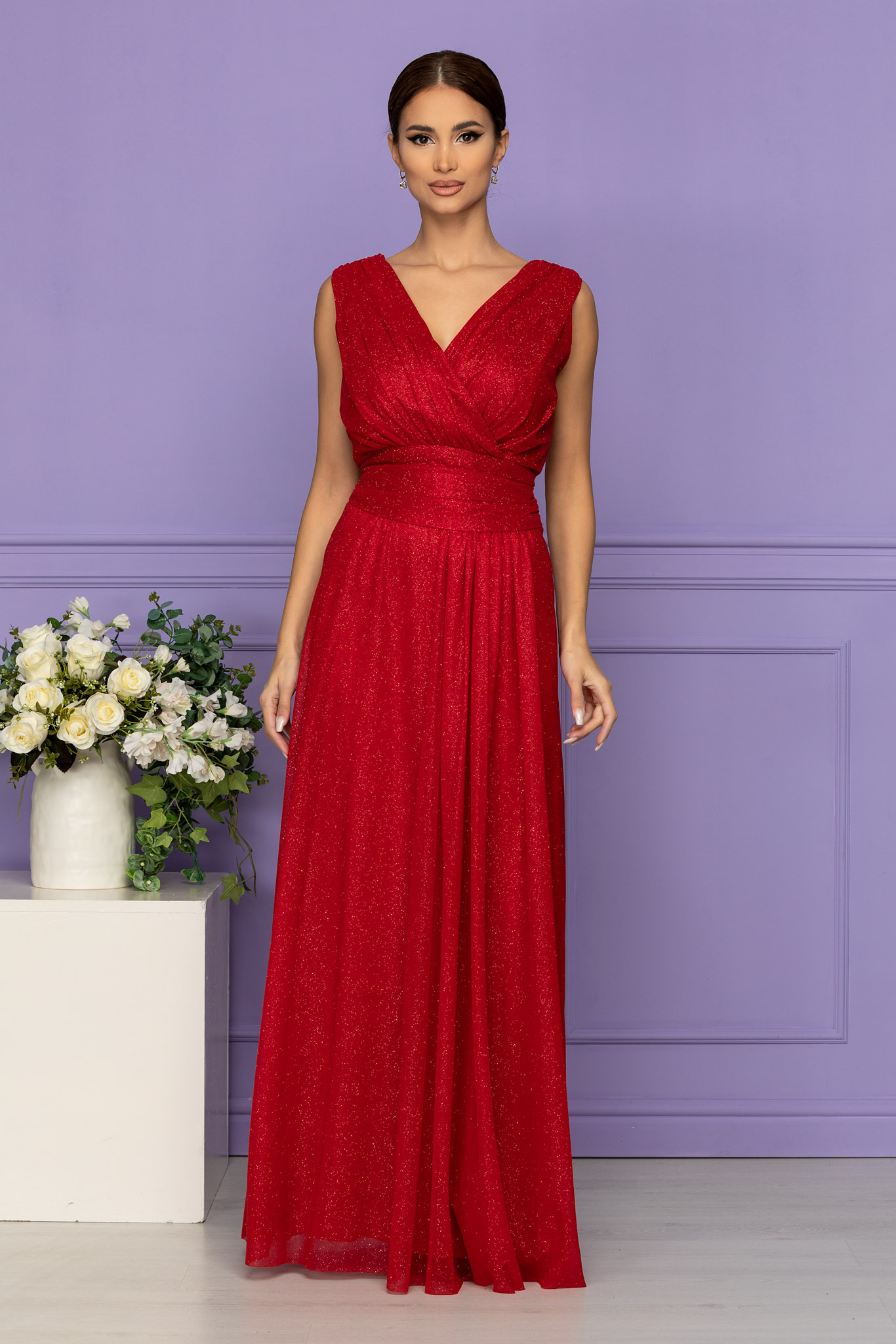 Rochie zafira rosie