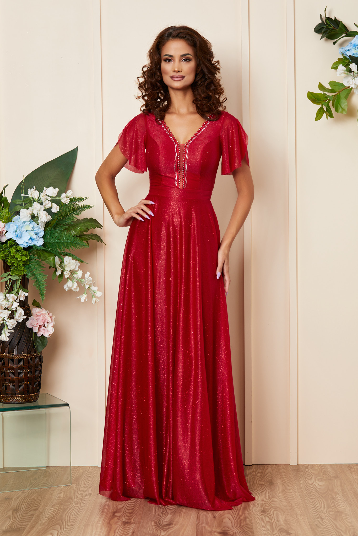 Poze Rochie Atlanta Rosie zonia.ro 