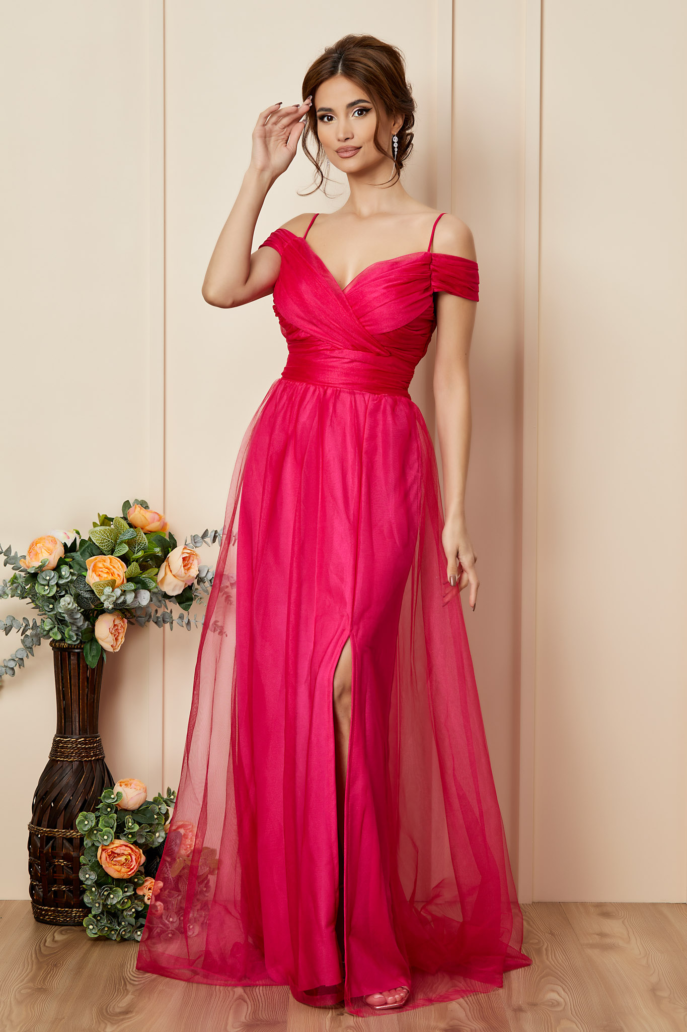Poze Rochie Celebre Roz zonia.ro 