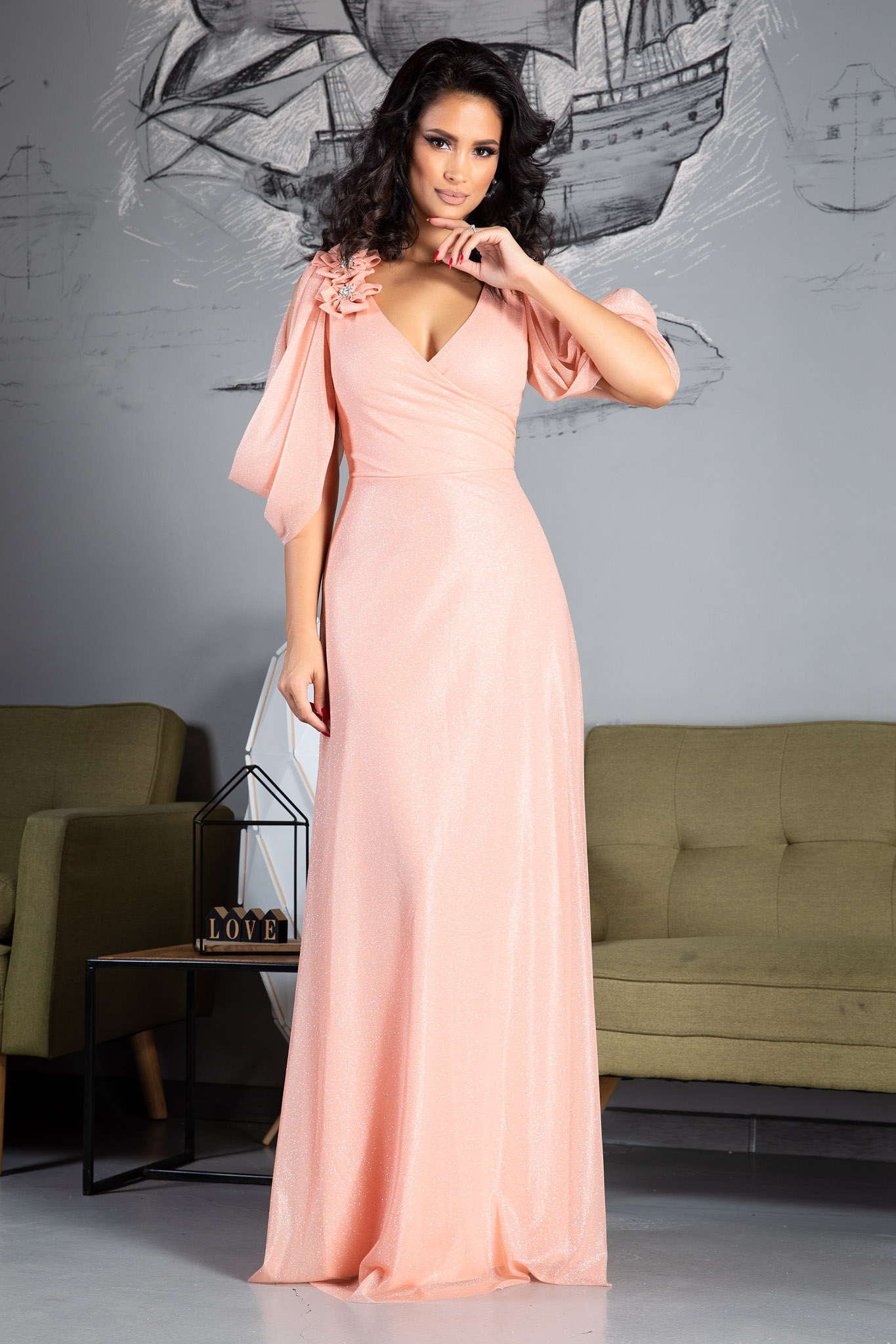 Rochie teresa roz