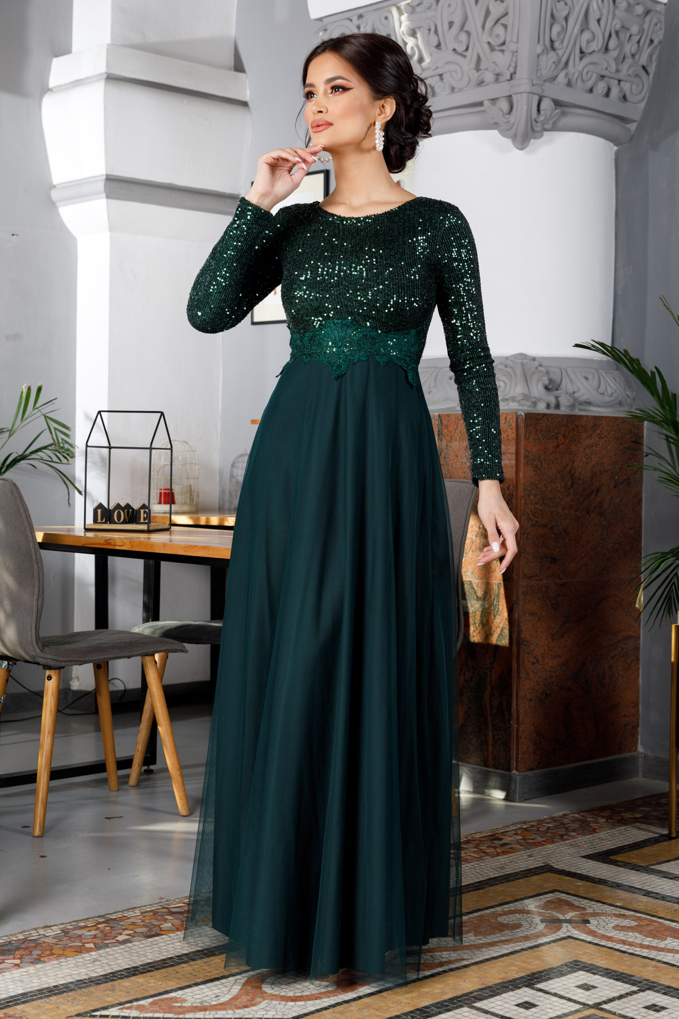 Rochie vierra verde