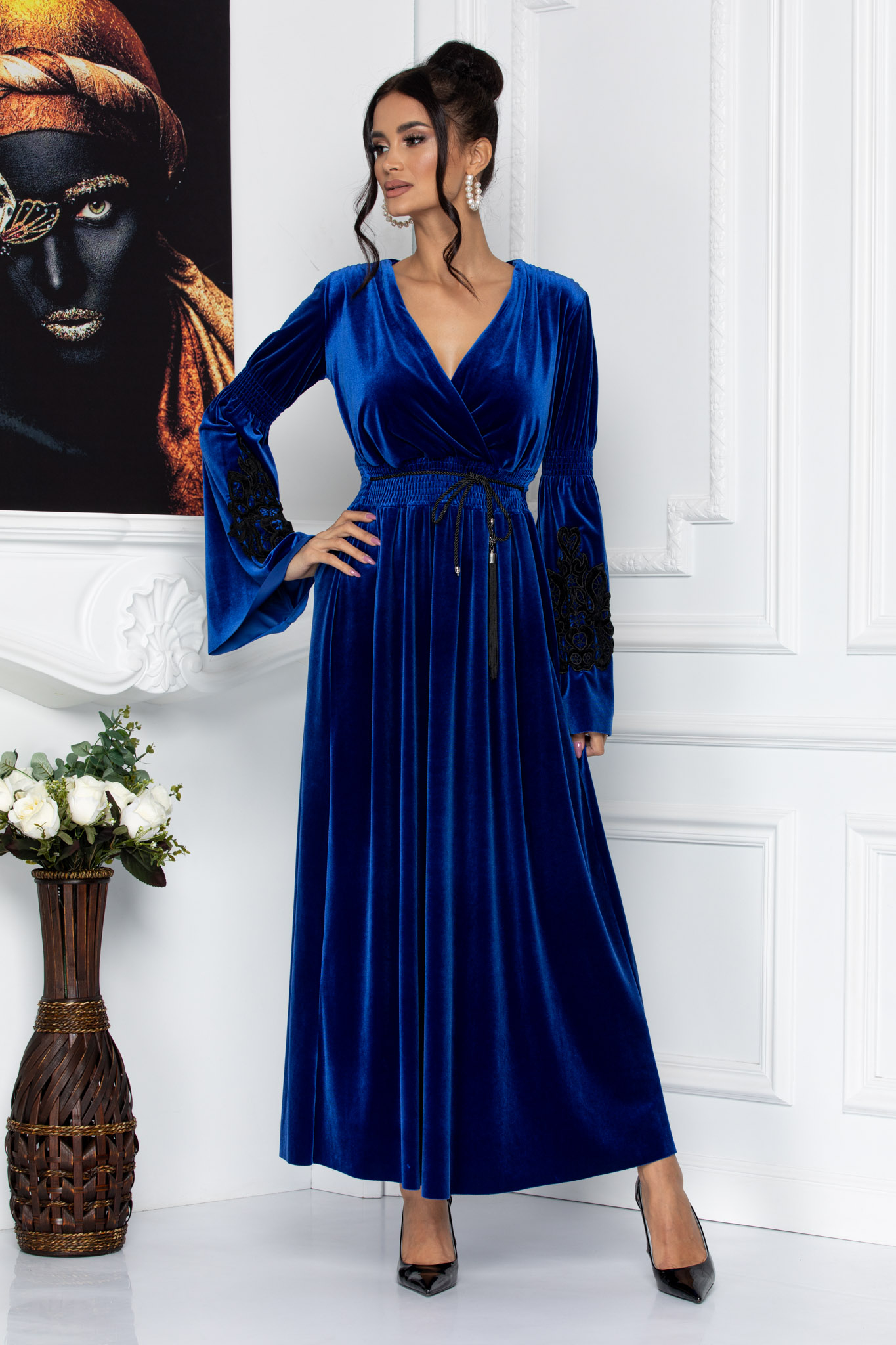 Rochie fathia albastra