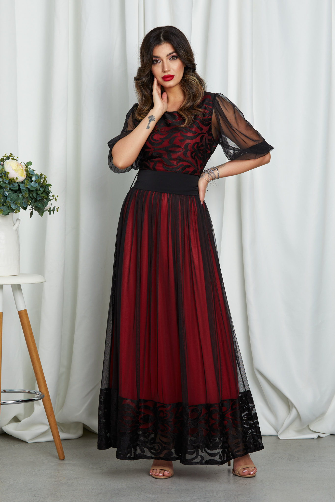 Poze Rochie Norrya Rosie zonia.ro 