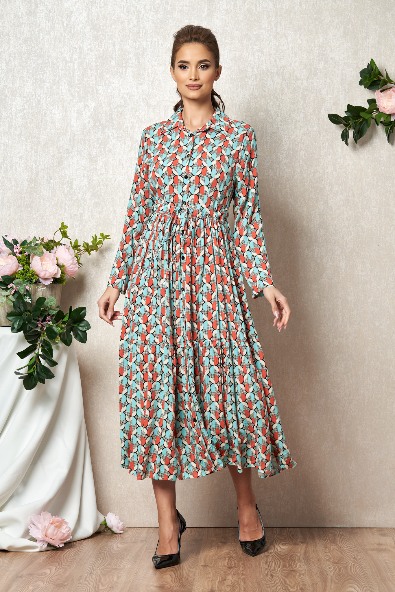 Rochie mariah bleu multi
