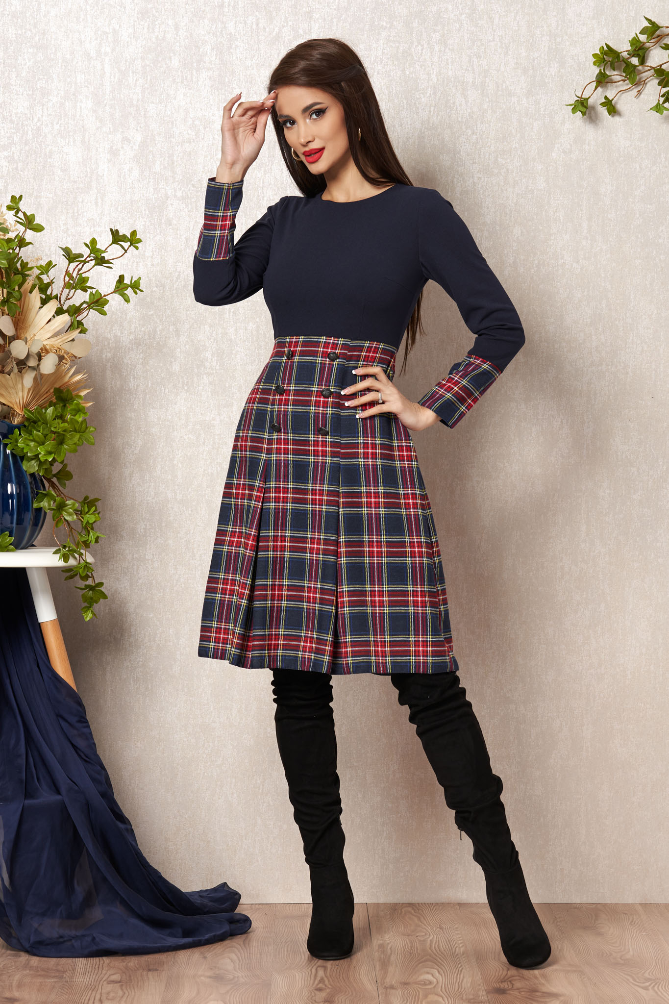 Rochie moze audrey bleumarin