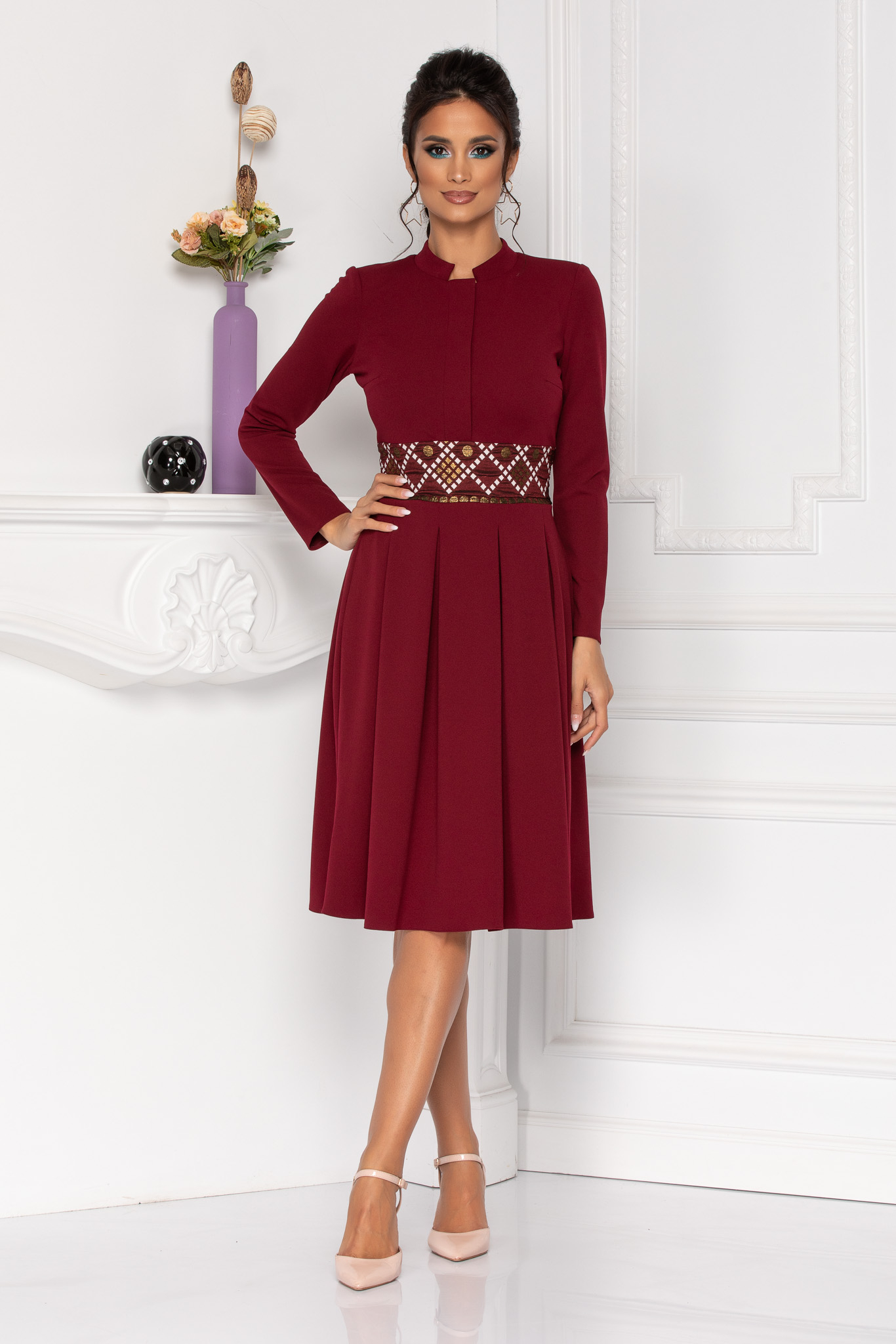 Rochie moze riana bordo