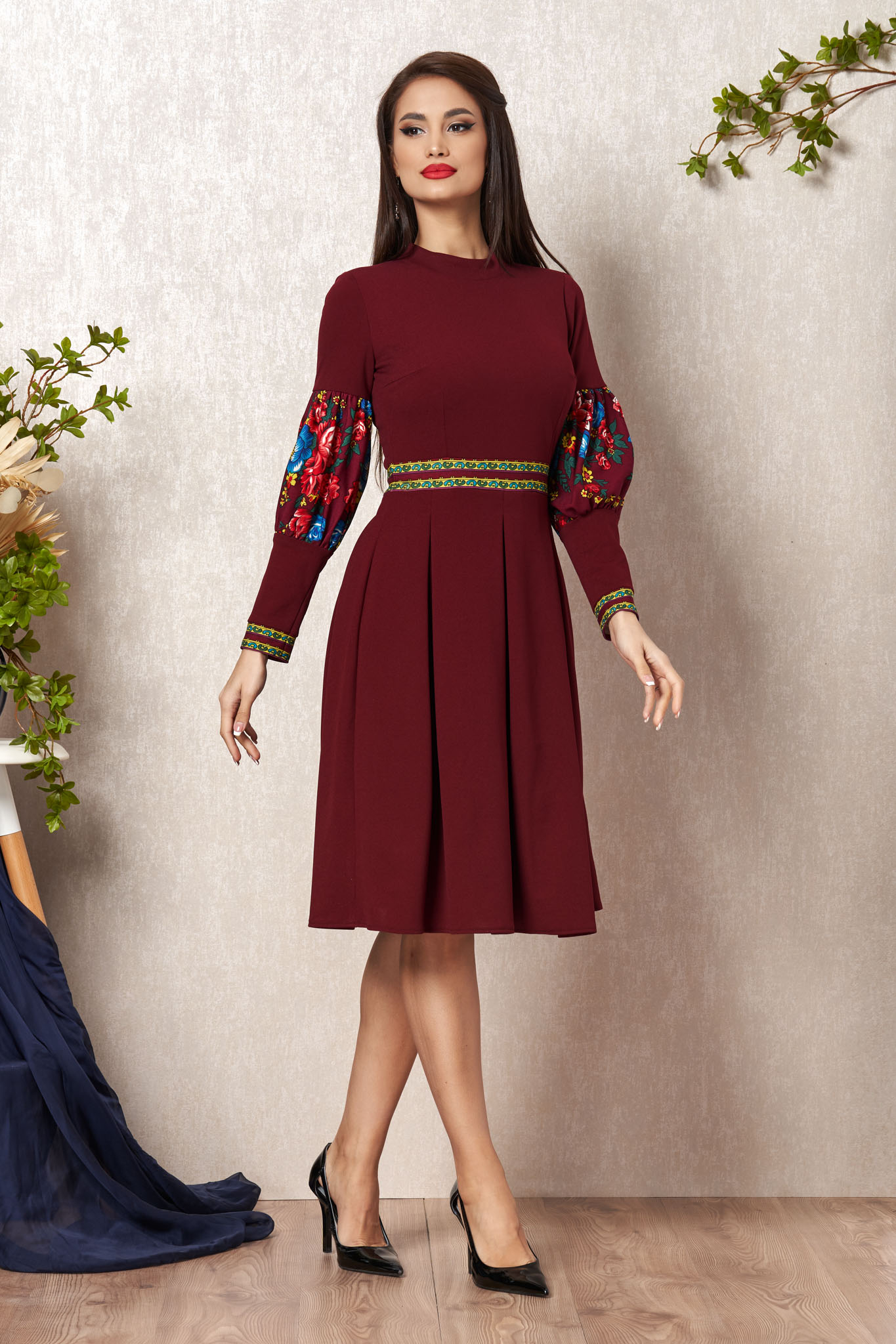 Rochie moze nancy bordo