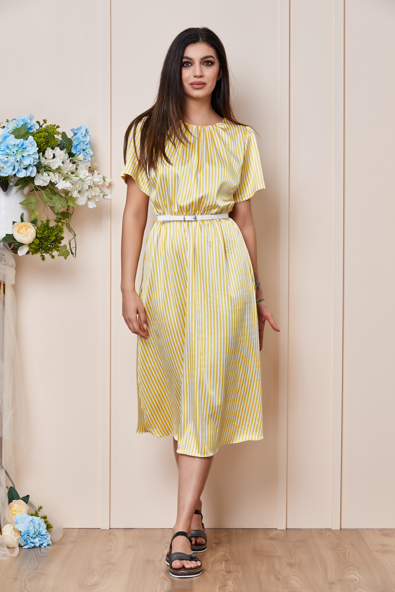 Rochie leida galbena