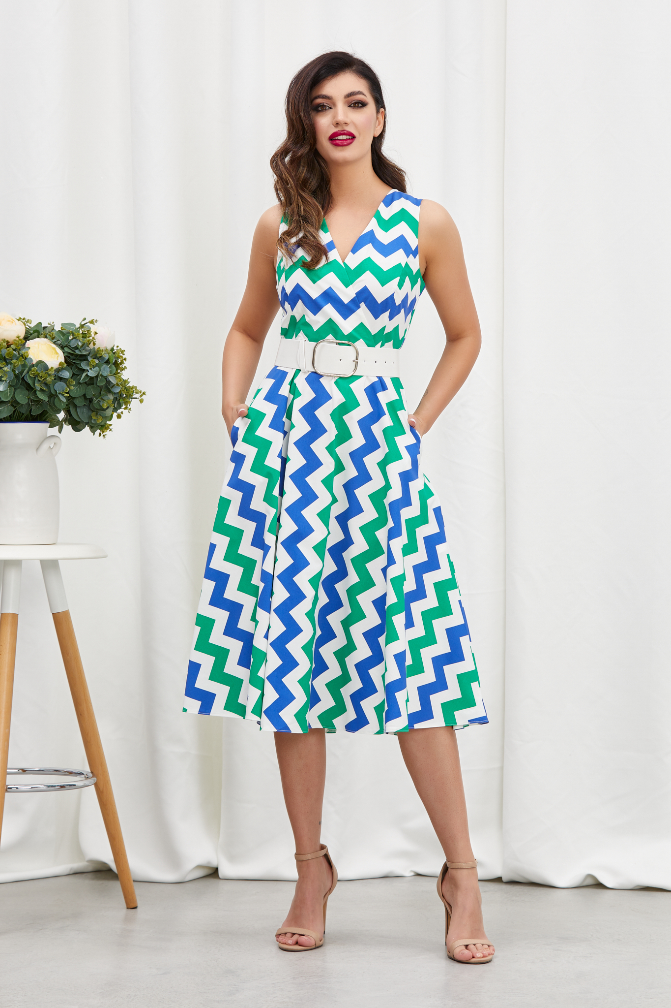 Poze Rochie Melya Verde Multi zonia.ro 