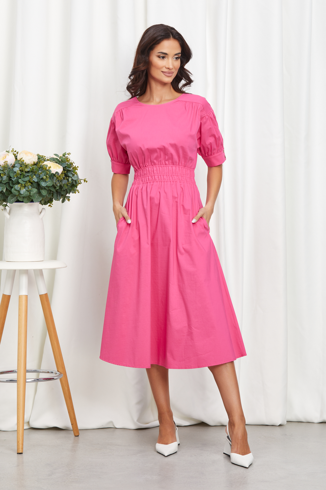 Rochie jill fucsia