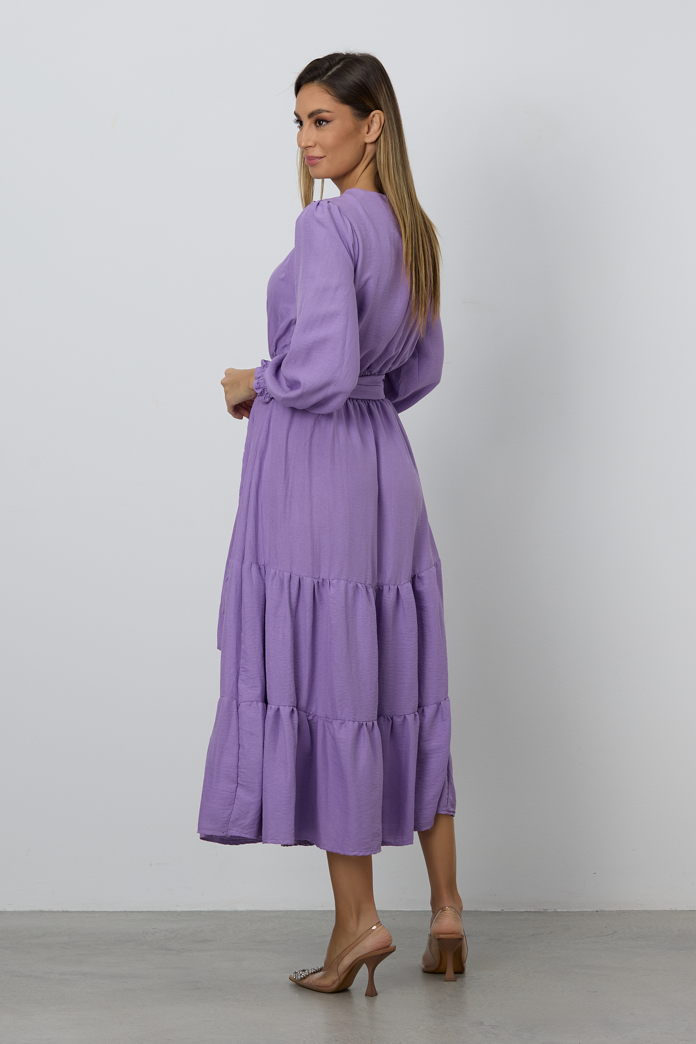 Rochie Carla Lila 299 lei | Rochie lunga eleganta lila | Zonia