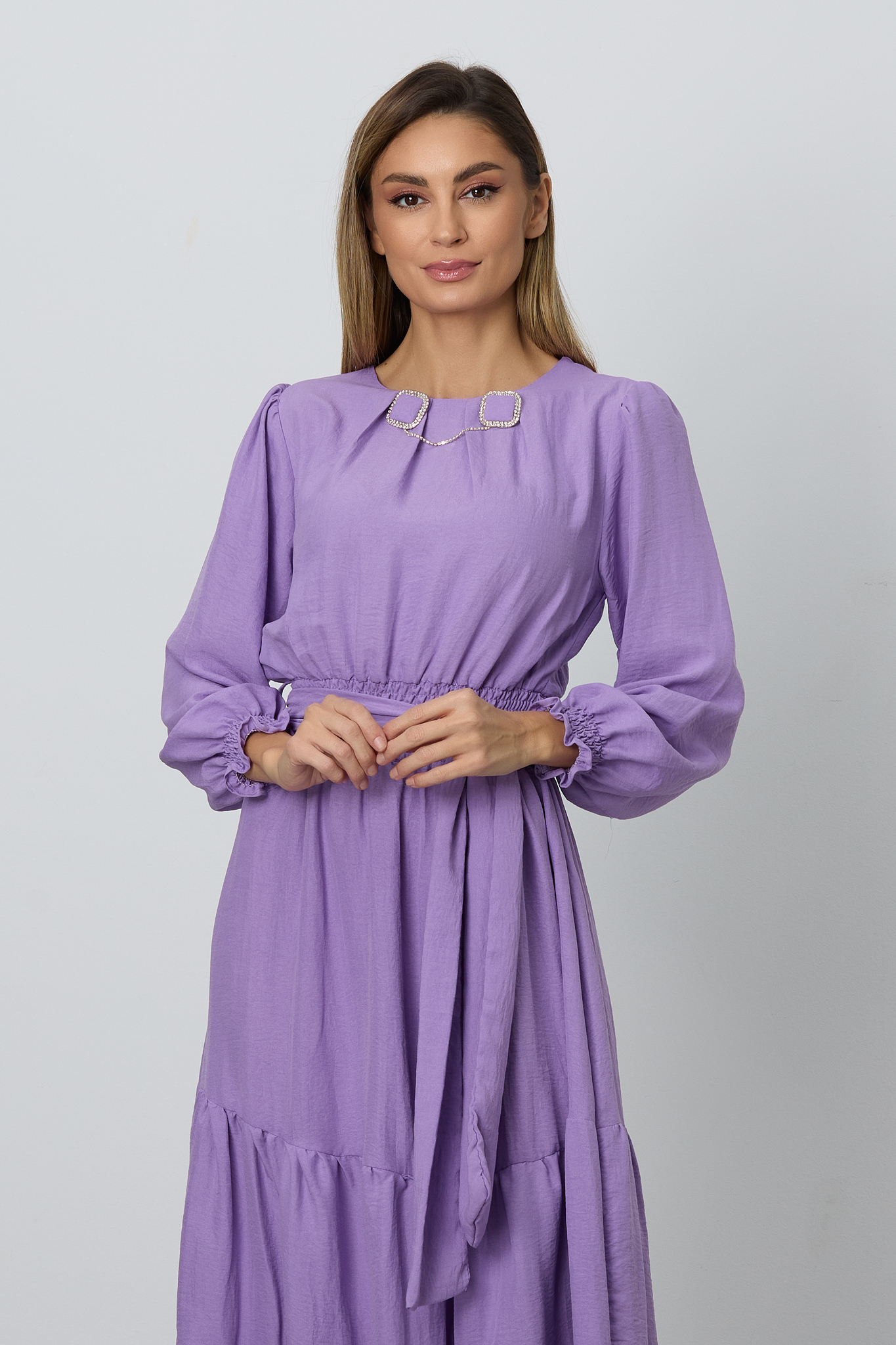 C*a様 main story cap lilas s/m Rochie Carla Lila 299 lei | Rochie lunga eleganta lila | Zonia
