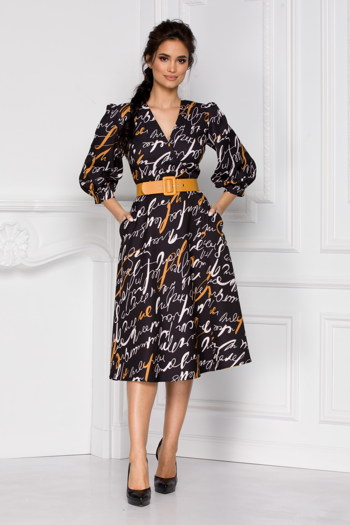 Rochie camy neagra