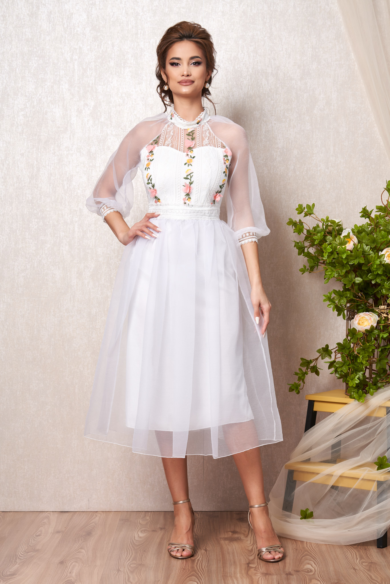 Rochie marsilia alba