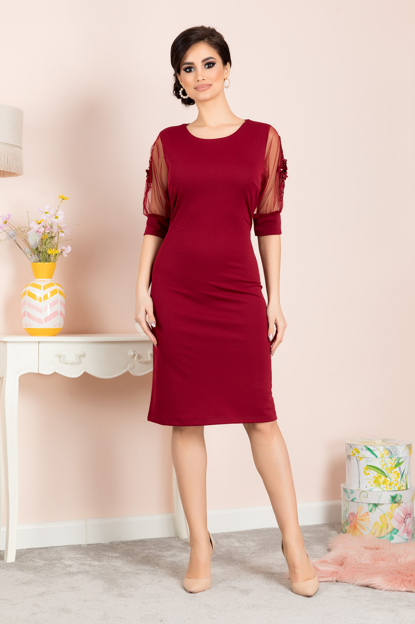 Rochie tisha bordo