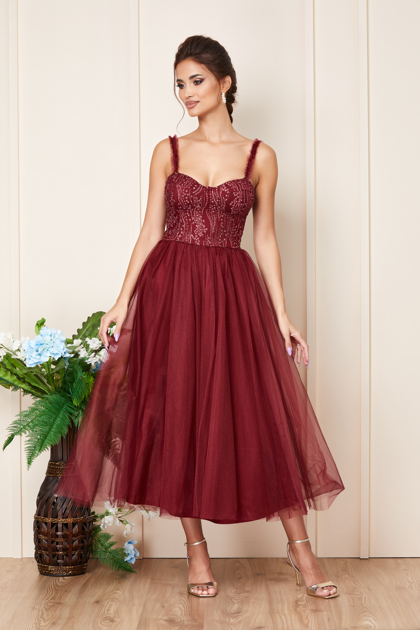 Poze Rochie Unique Bordo