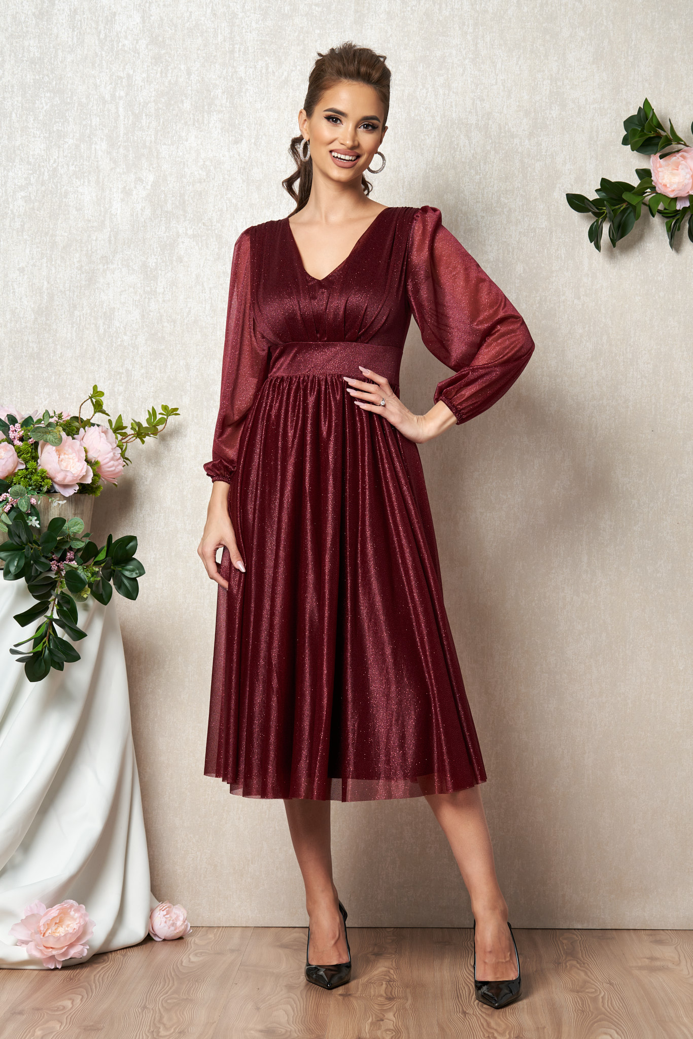Rochie wilma bordo