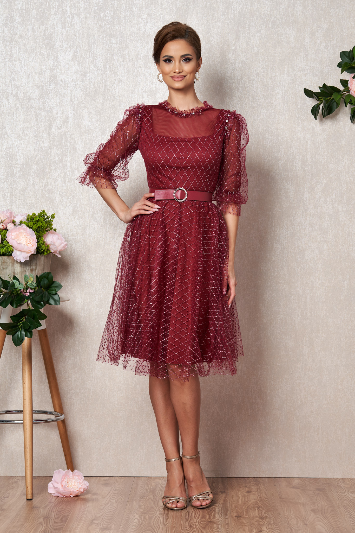 Rochie lisabona bordo