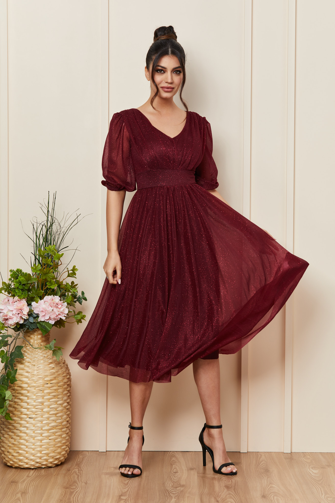 Rochie Nicolette Bordo