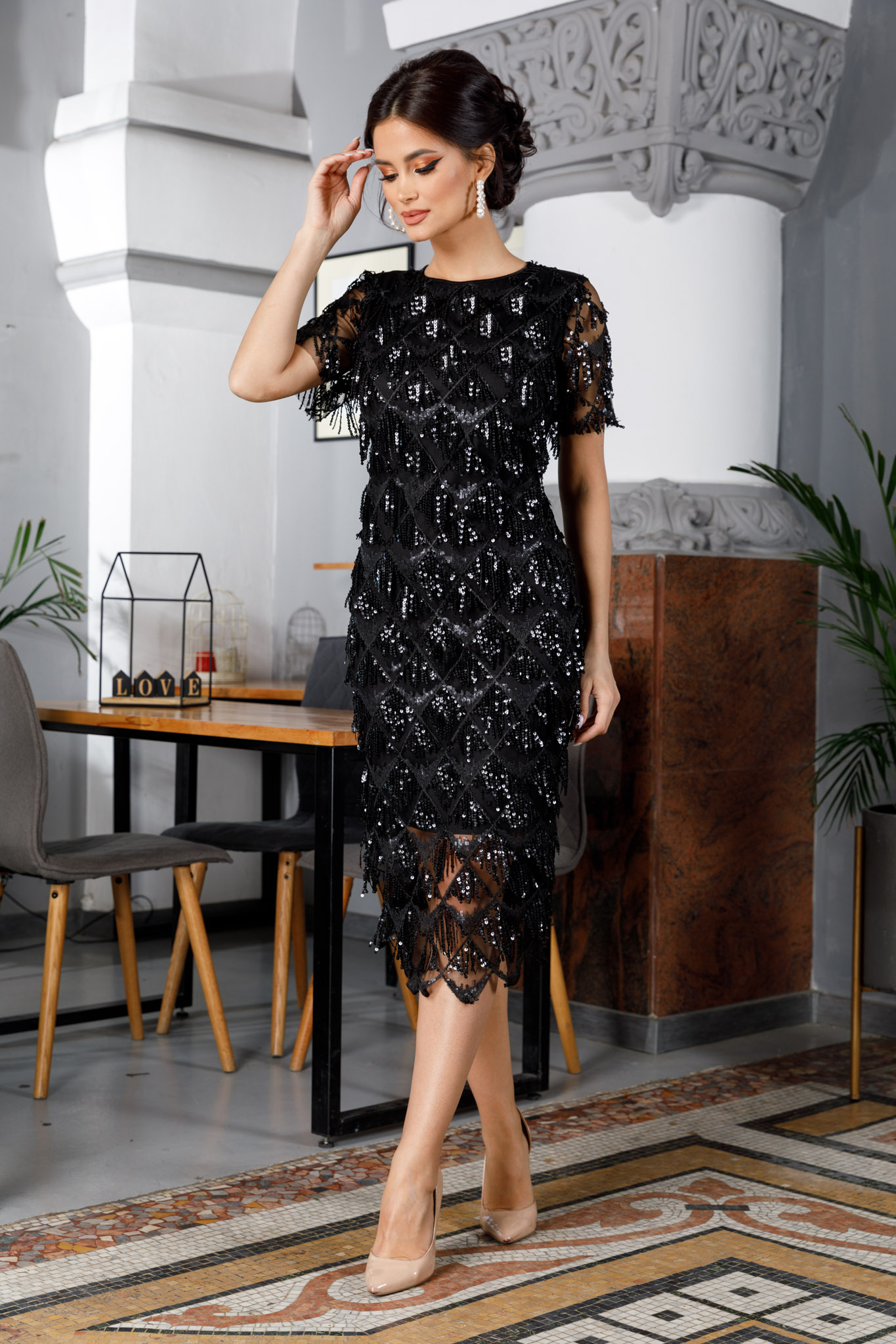 Rochie bethy argintie