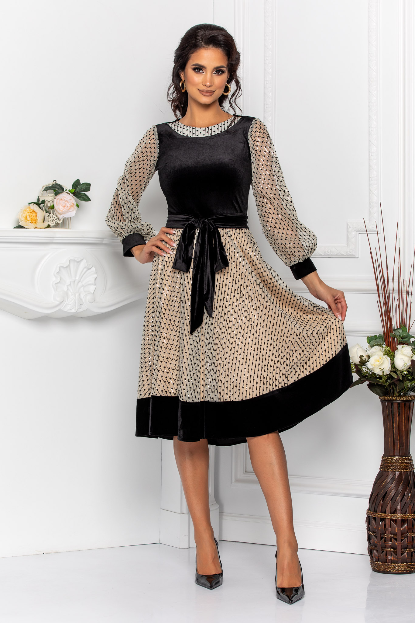 Rochie Cleo Bicolora