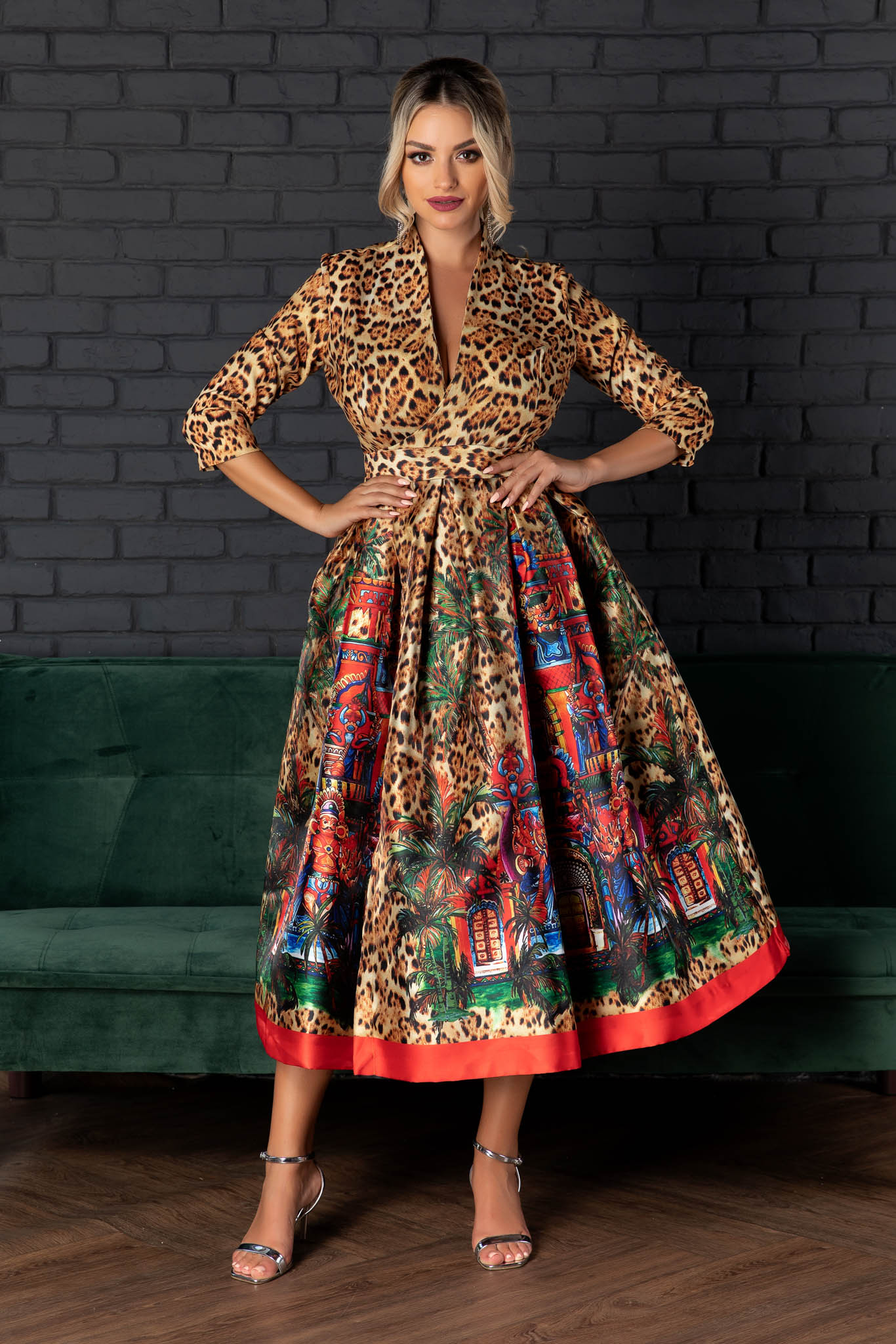 Rochie francesca animal print
