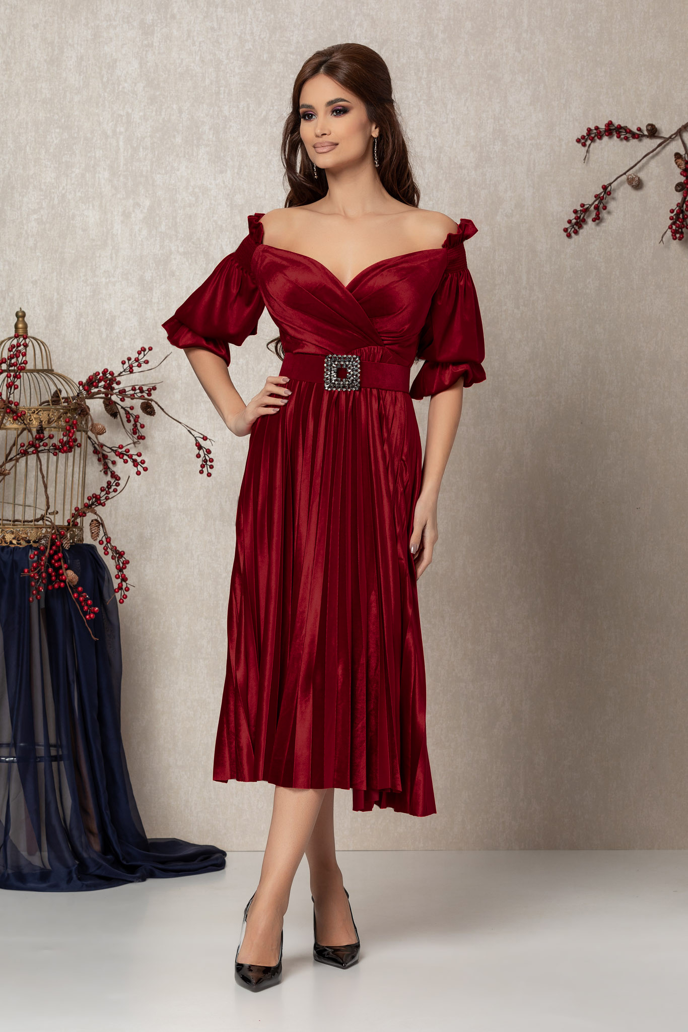 Rochie aryanna bordo