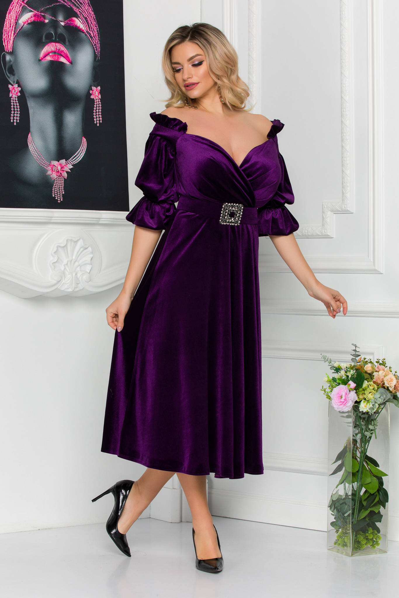 Rochie eliodora mov