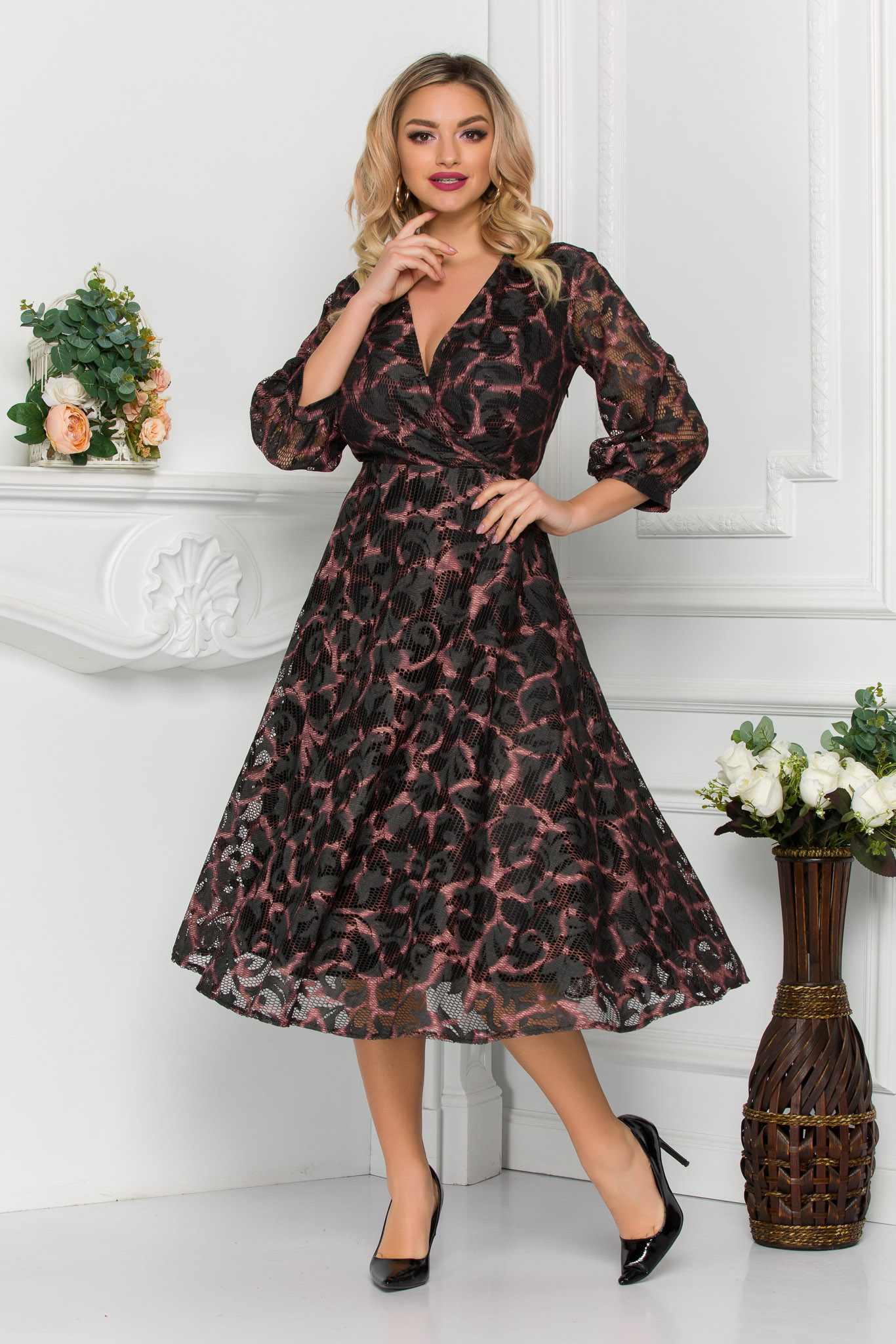 Rochie Rosy Neagra