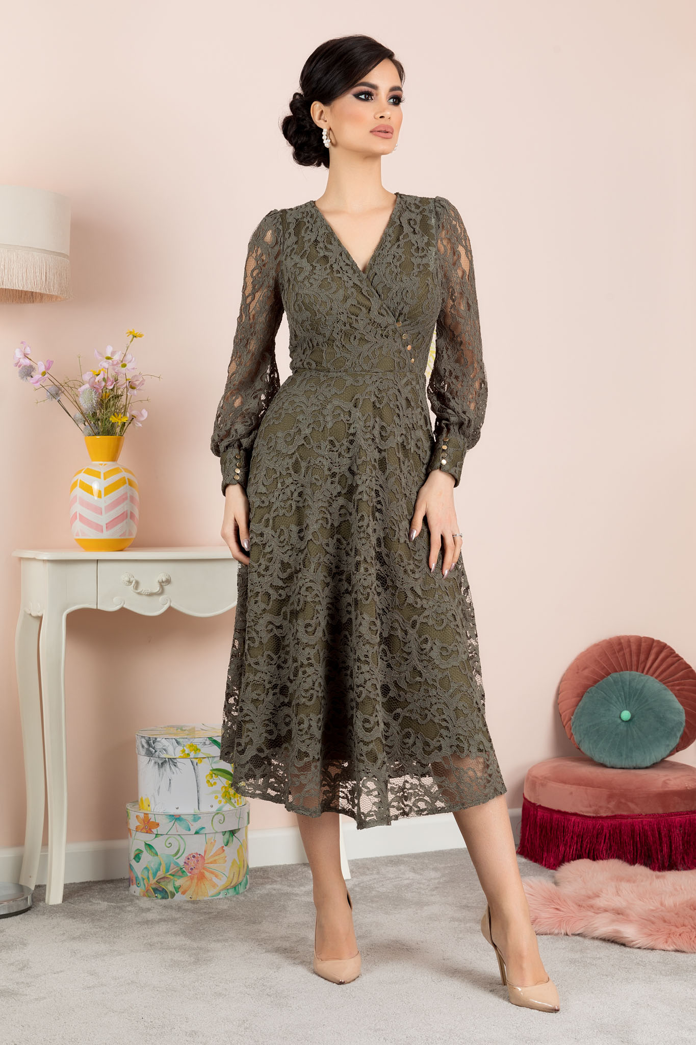 Rochie aprill verde