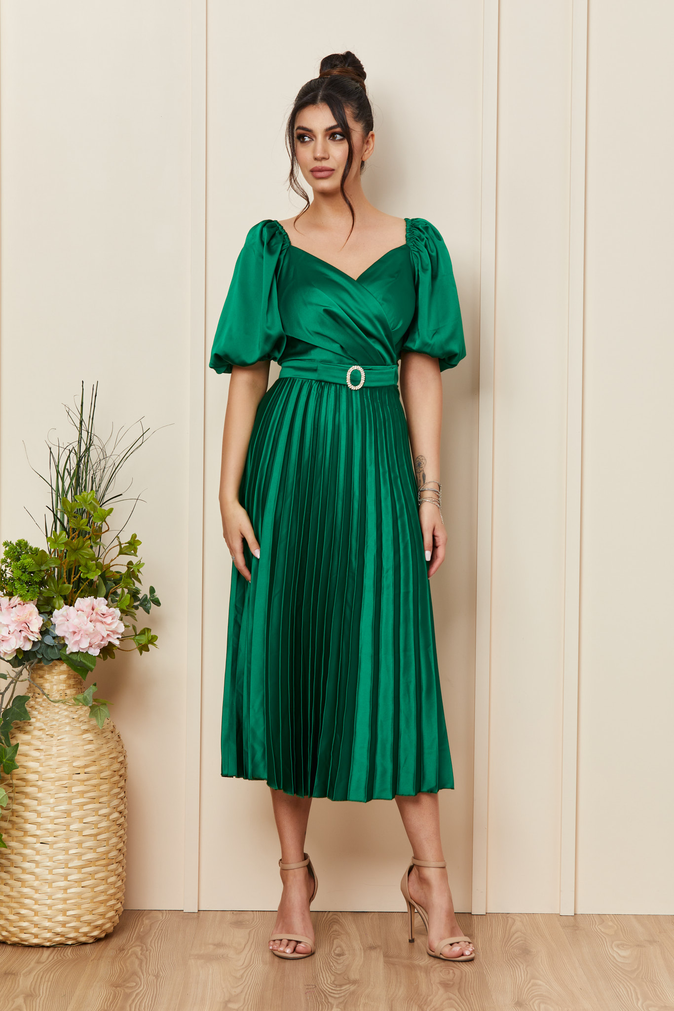 Poze Rochie Melba Verde zonia.ro 