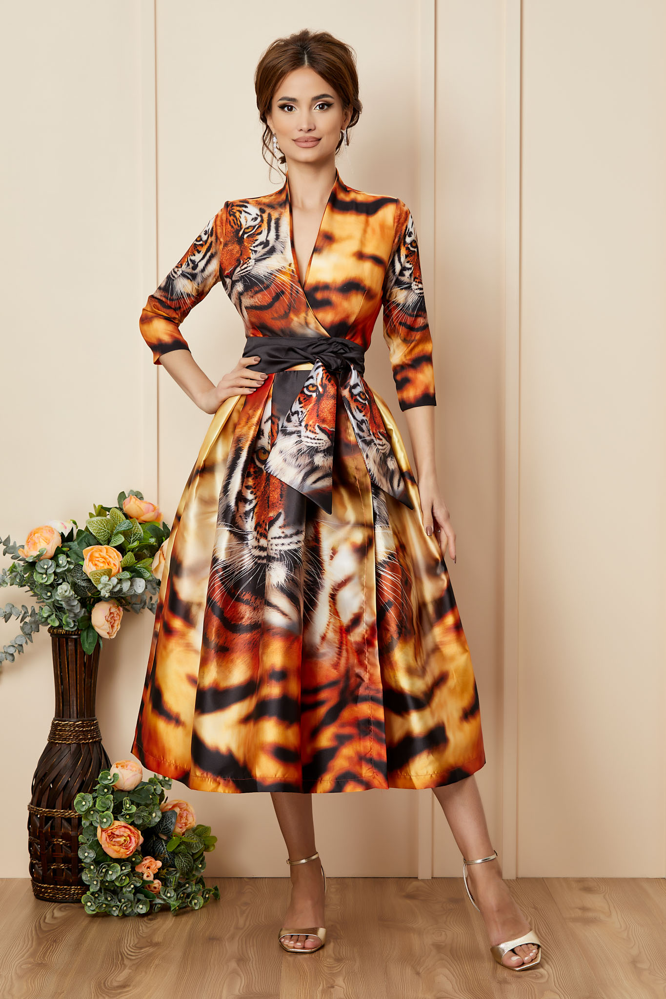 Rochie Impressive Animal Print 2023 ❤️ Pret Super zonia imagine noua 2022